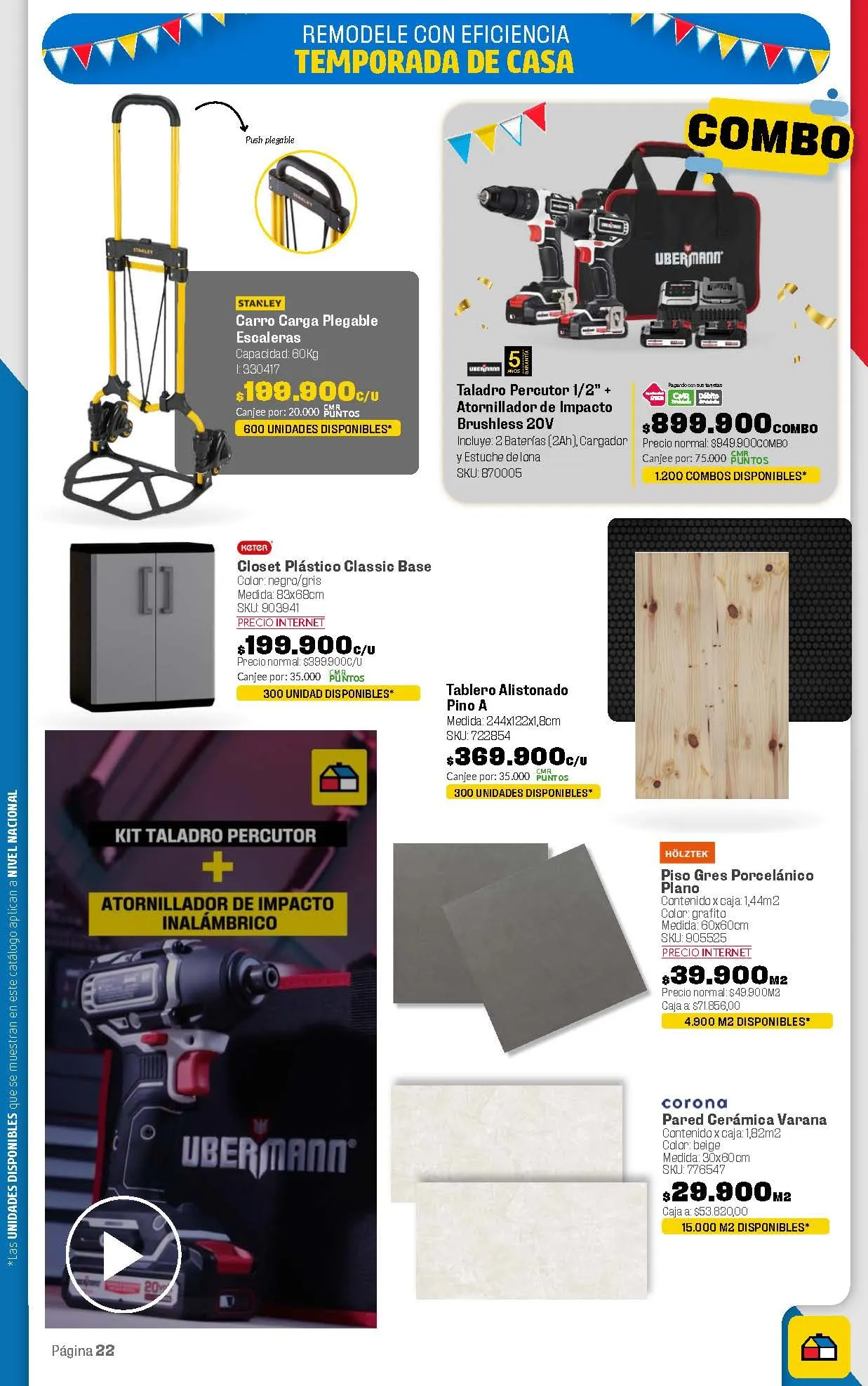 Catalogo de Homecenter Ofertas semanales 18 de marzo al 2 de abril 2025 - Pag 22