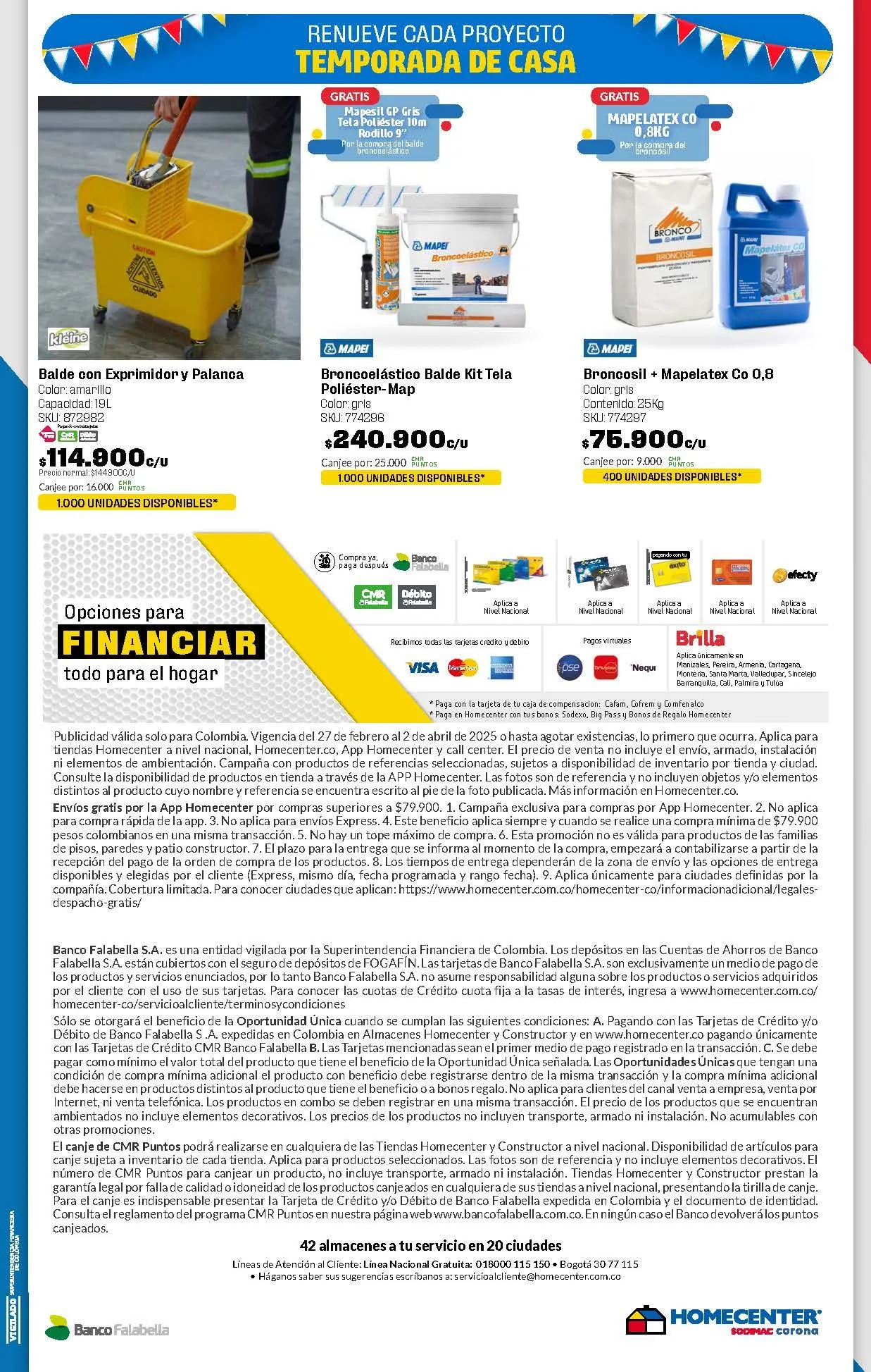 Catalogo de Homecenter Ofertas semanales 18 de marzo al 2 de abril 2025 - Pag 26