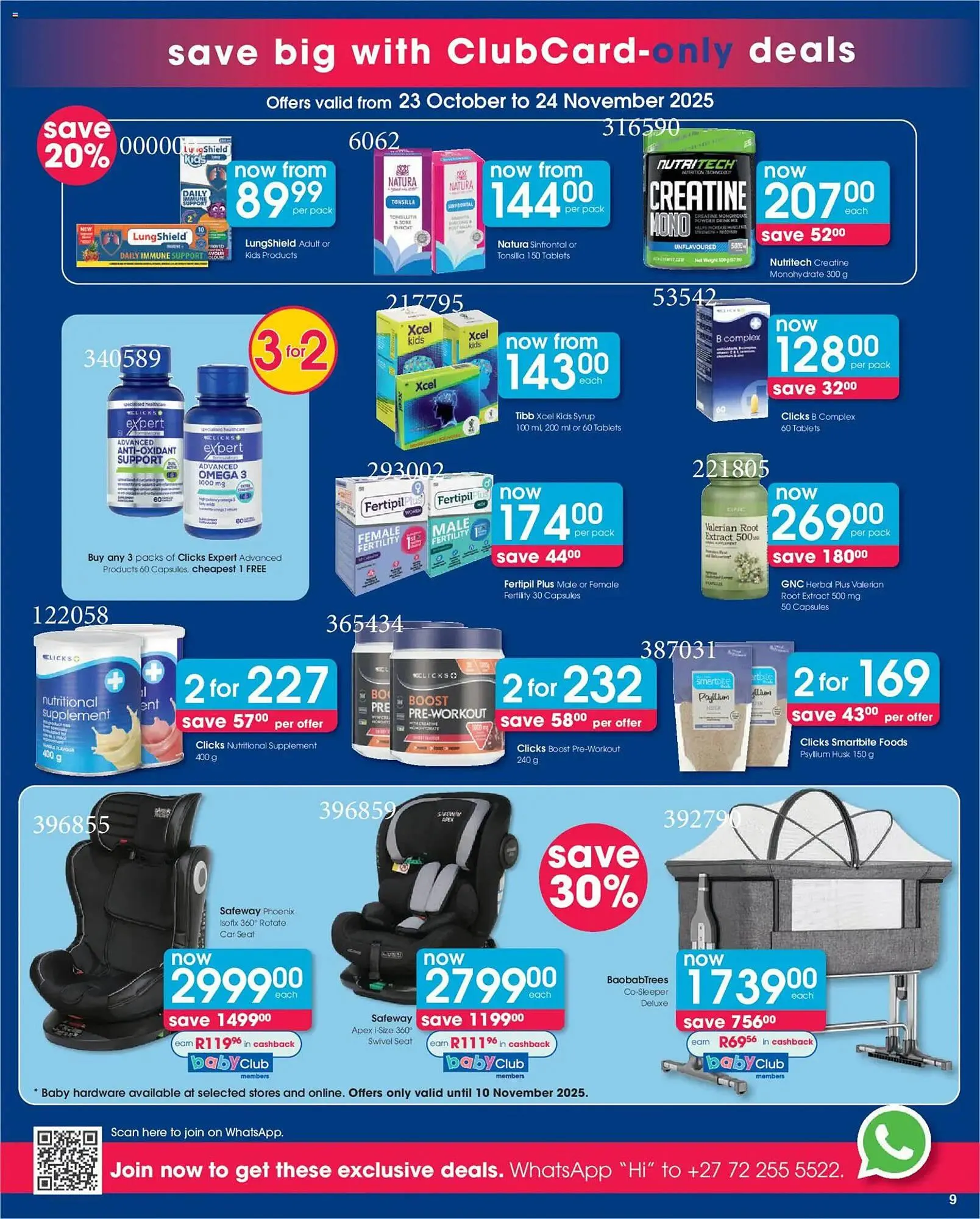 Clicks catalogue from 23 October to 10 November 2025 - Catalogue Page 9