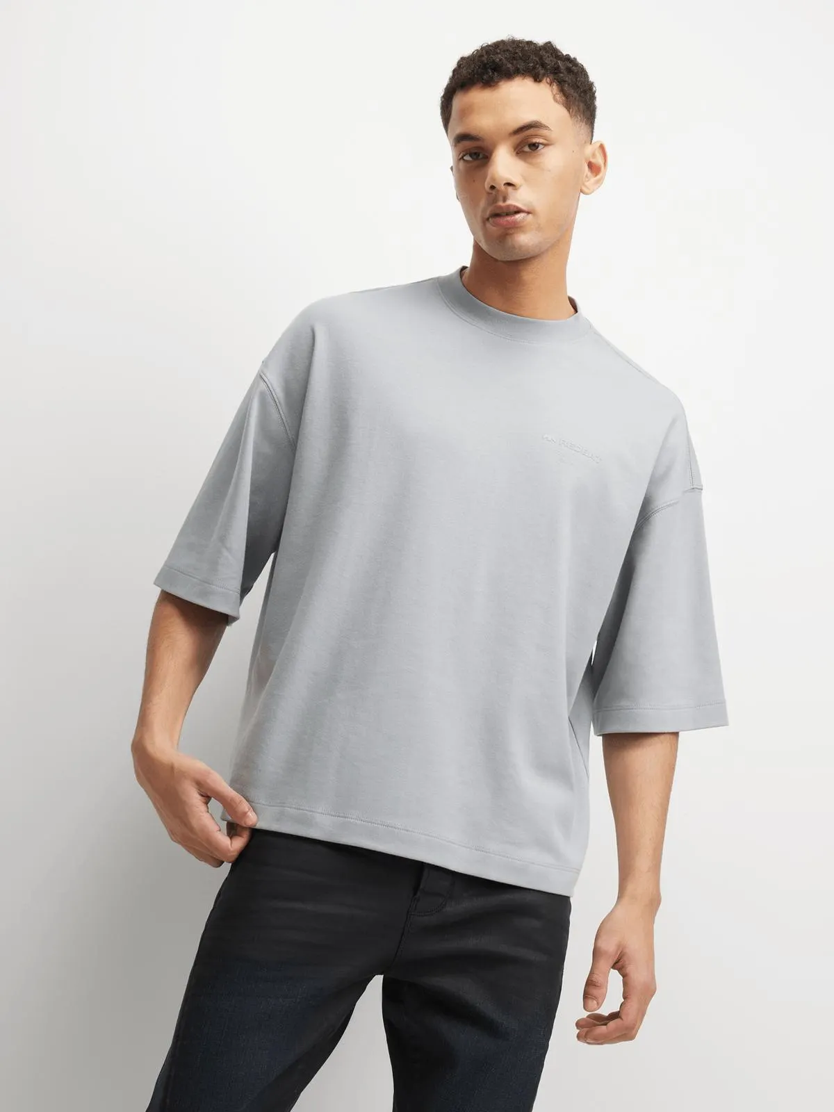 Redbat Classics Men's Grey Boxy T-Shirt