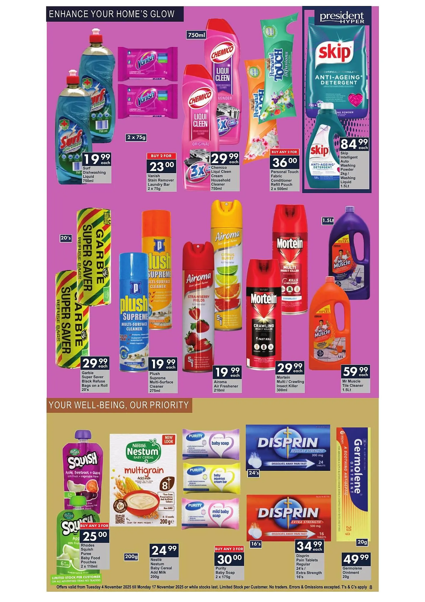 President Hyper catalogue from 4 November to 17 November 2025 - Catalogue Page 8