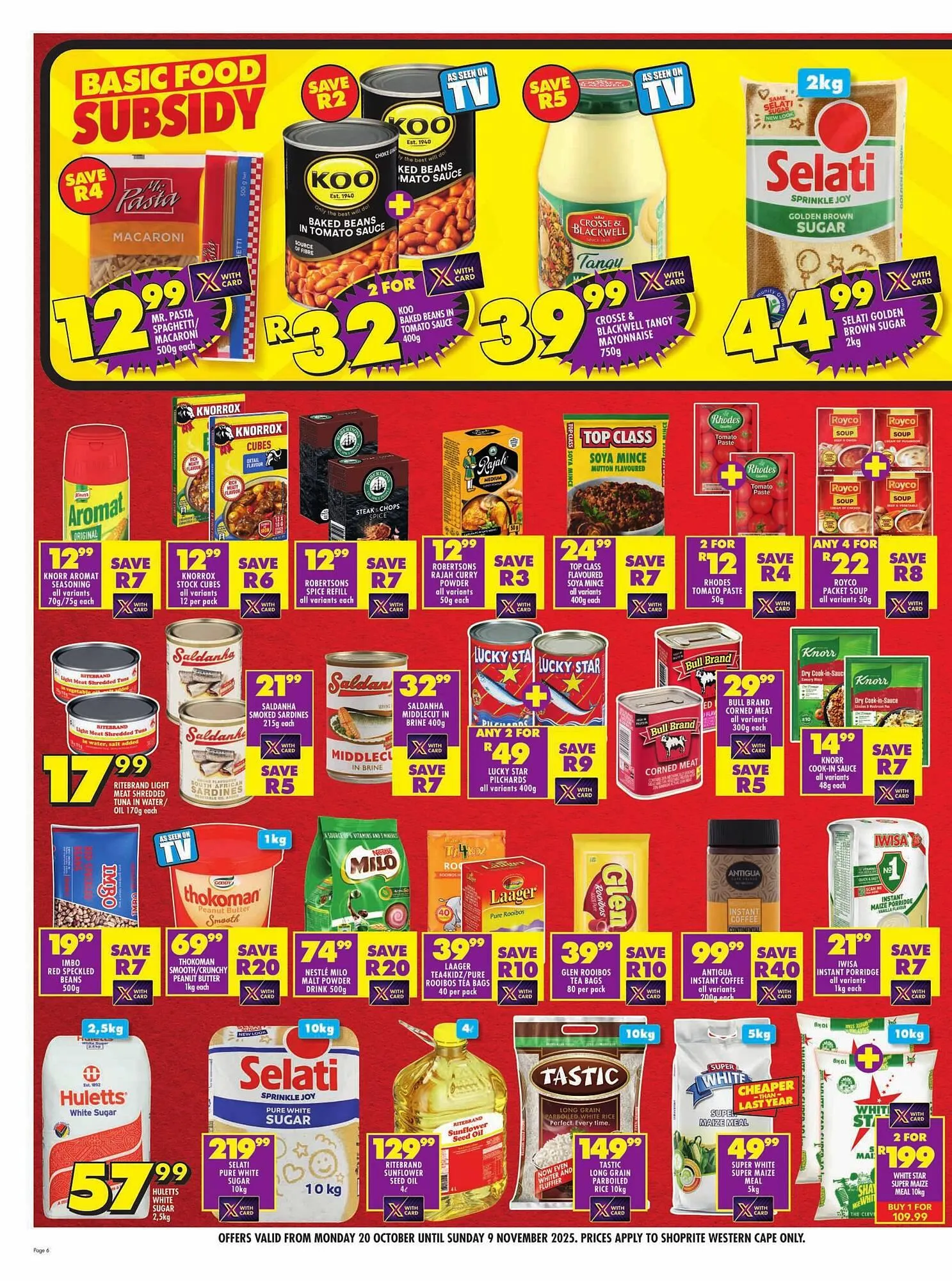 Shoprite catalogue from 20 October to 9 November 2025 - Catalogue Page 6