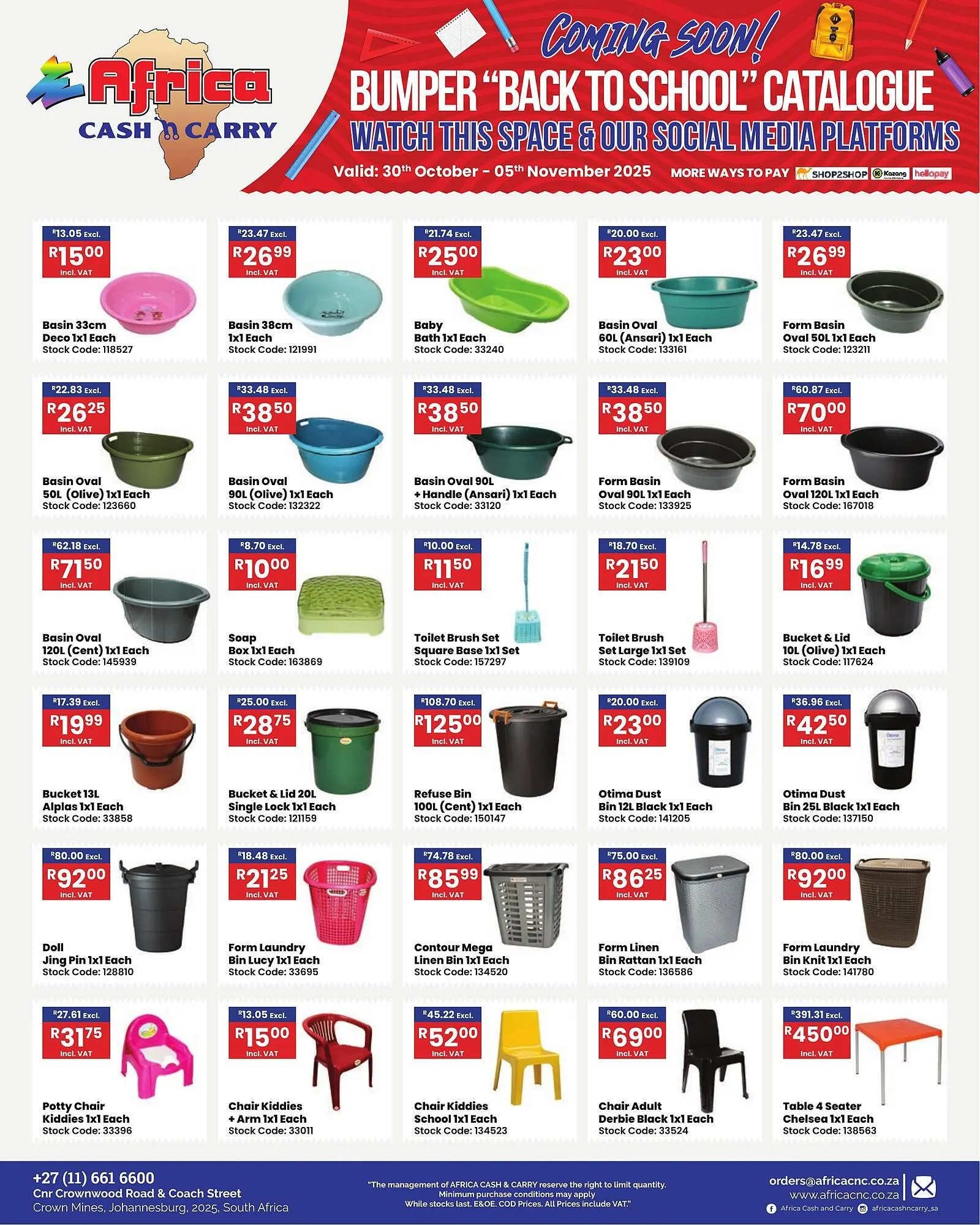 Africa Cash and Carry catalogue from 30 October to 5 November 2025 - Catalogue Page 32