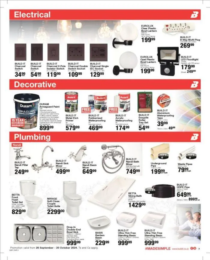 Build It Specials from 23 September to 20 October 2024 - Catalogue Page 3
