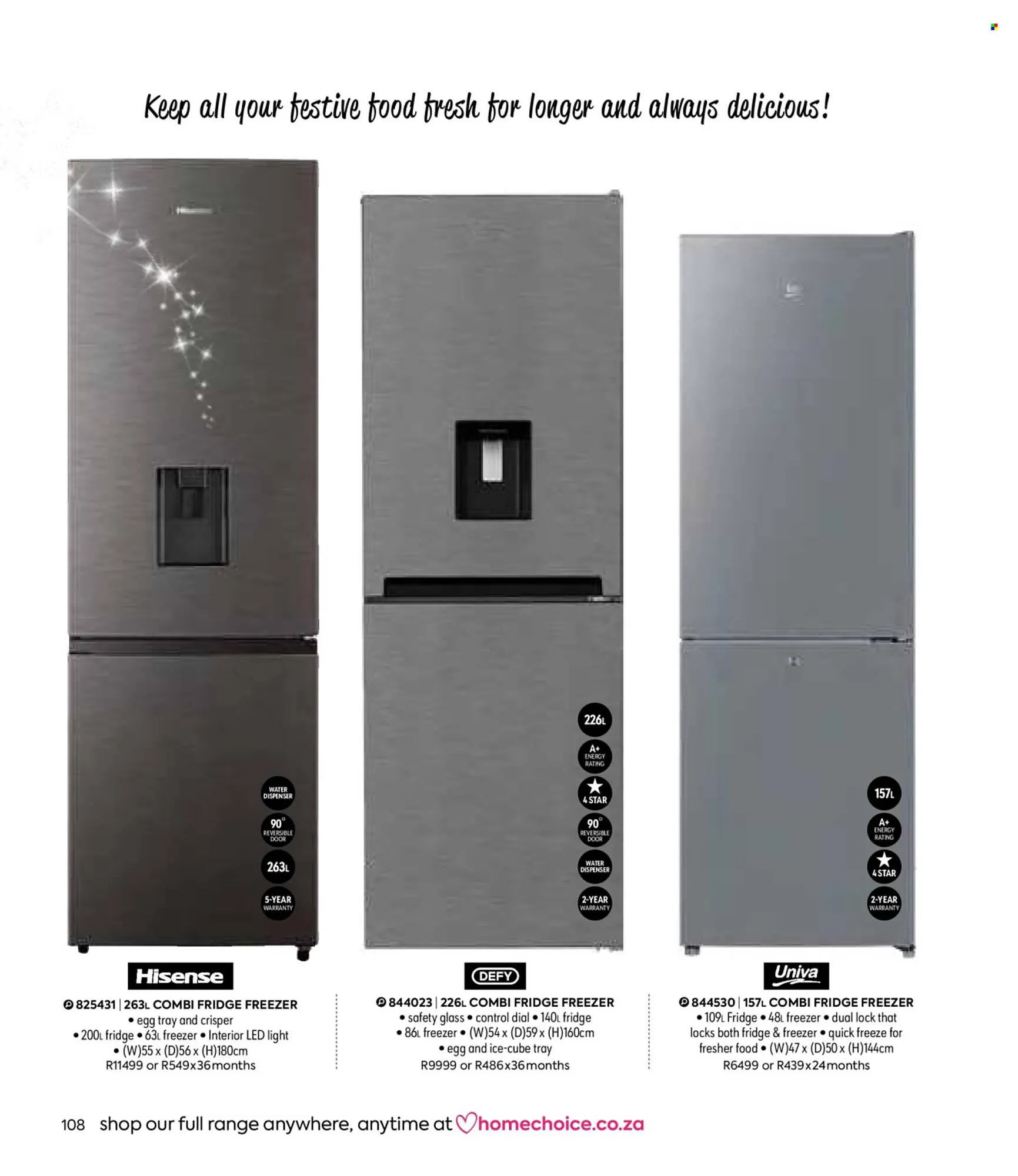 HomeChoice catalogue from 1 November to 31 December 2025 - Catalogue Page 108