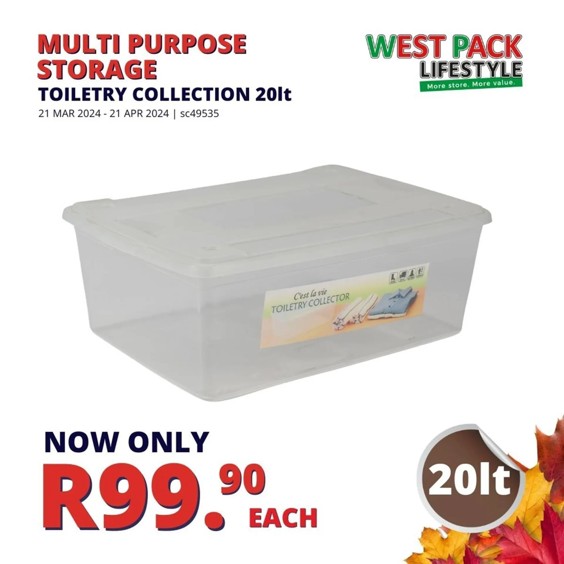 West Pack Lifestyle catalogue from 27 March to 21 April 2024 - Catalogue Page 19