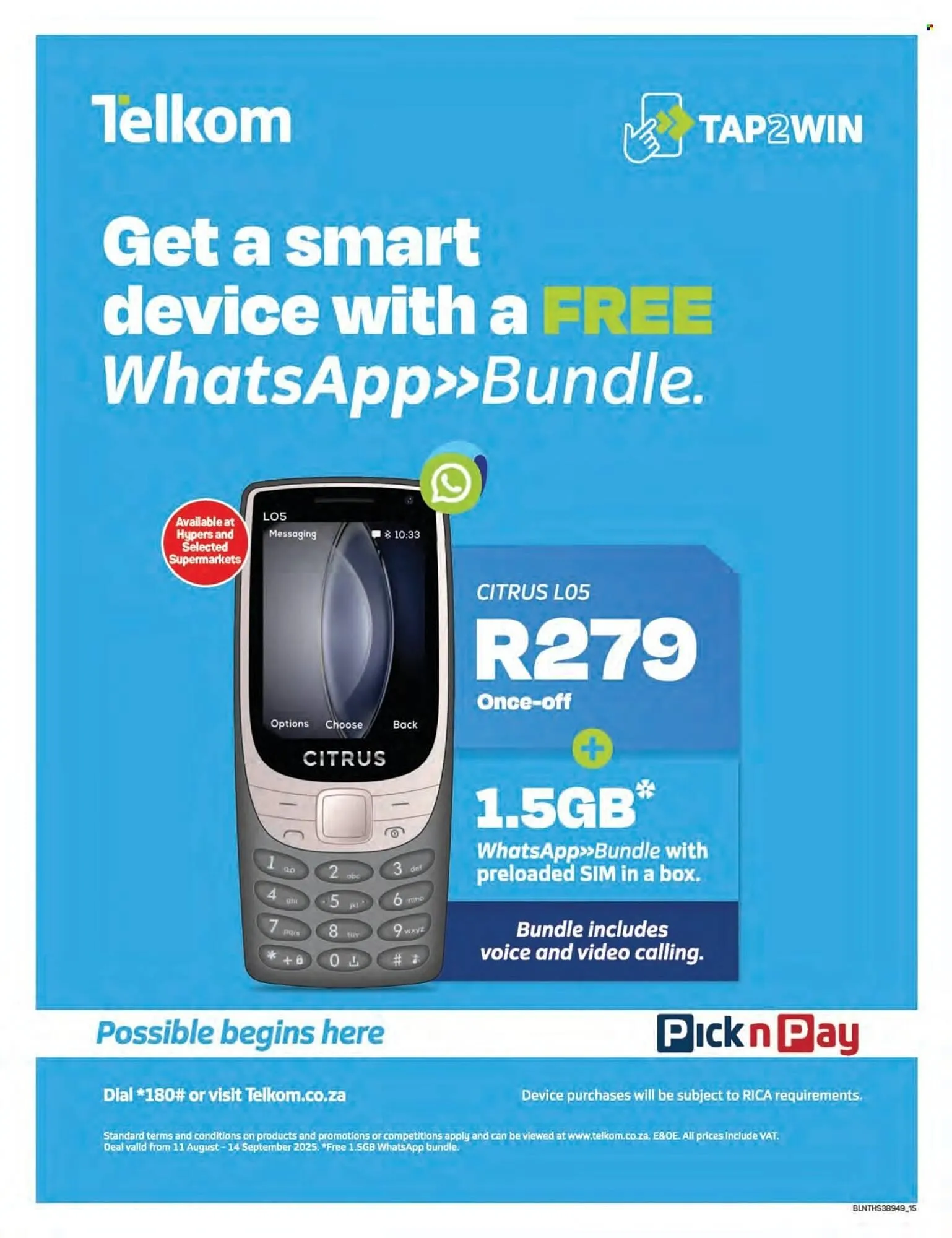 Pick n Pay catalogue from 20 October to 26 December 2025 - Catalogue Page 15