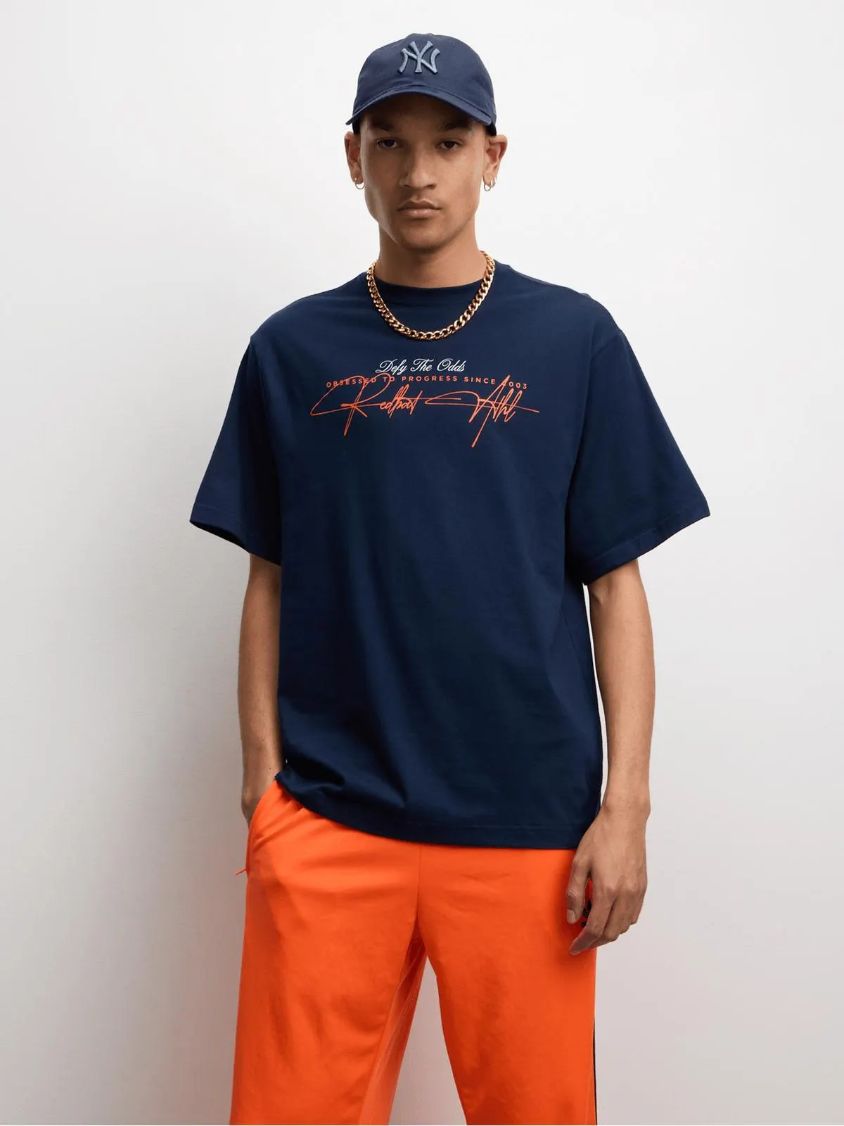 Redbat Athletics Men's Navy T-Shirt