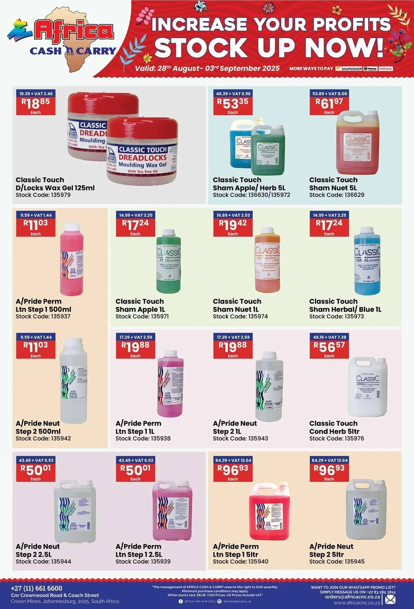 Africa Cash and Carry catalogue from 28 August to 3 September 2025 - Catalogue Page 32