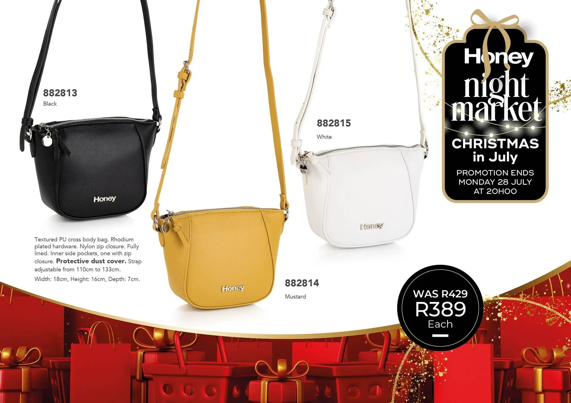 Honey Fashion Accessories catalogue from 26 July to 27 July 2025 - Catalogue Page 1