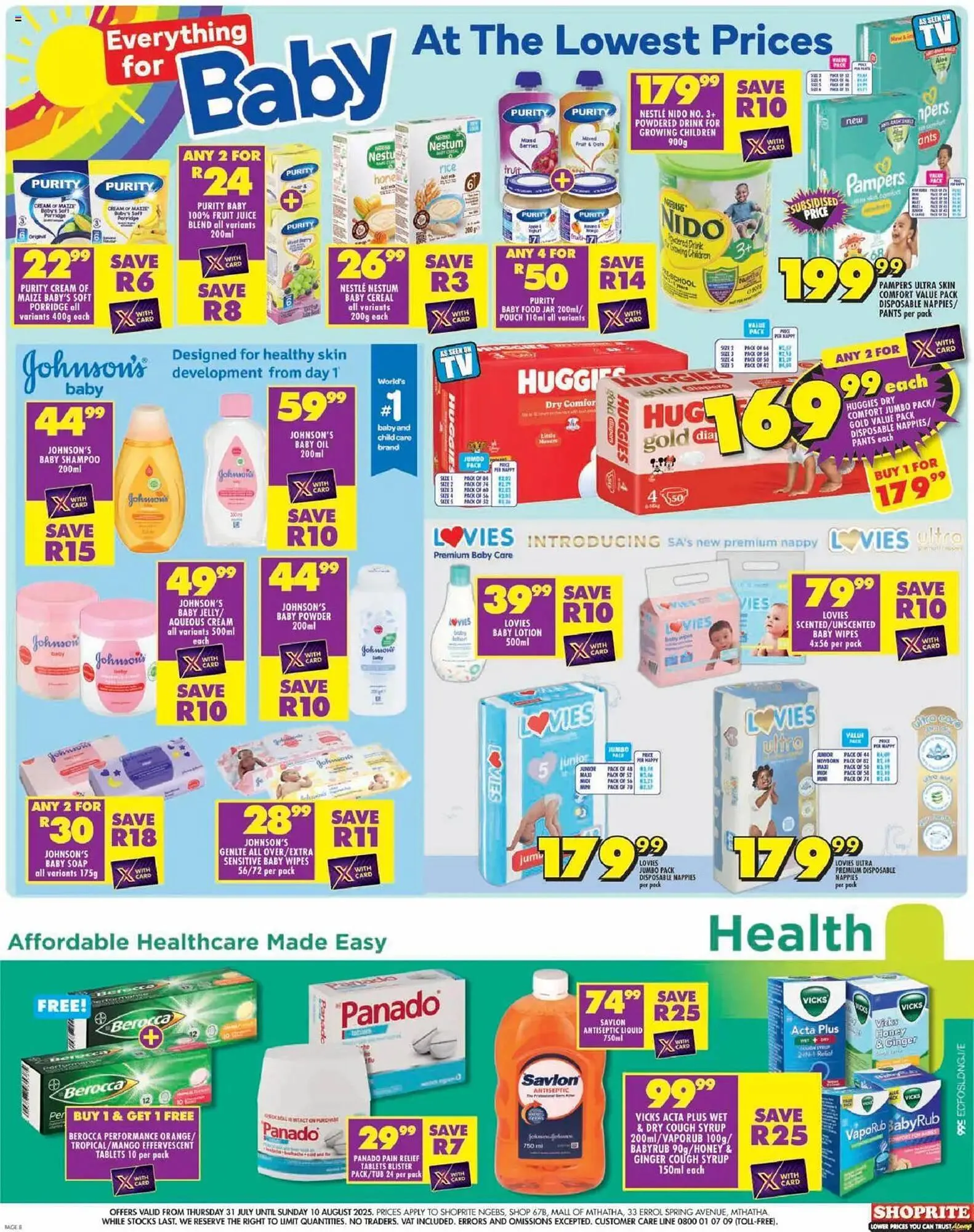 Shoprite catalogue from 31 July to 10 August 2025 - Catalogue Page 8