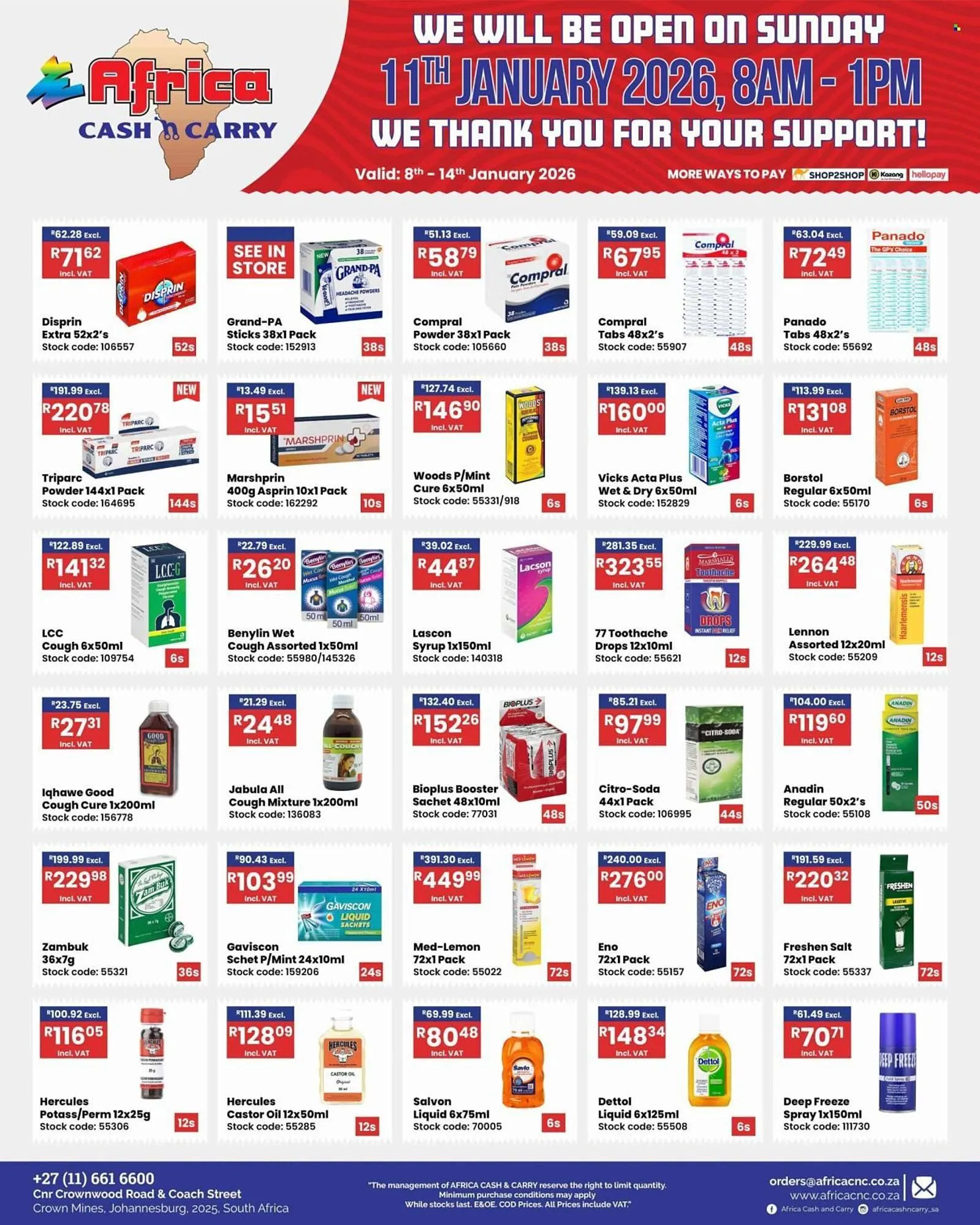 Africa Cash and Carry catalogue from 8 January to 11 January 2026 - Catalogue Page 8