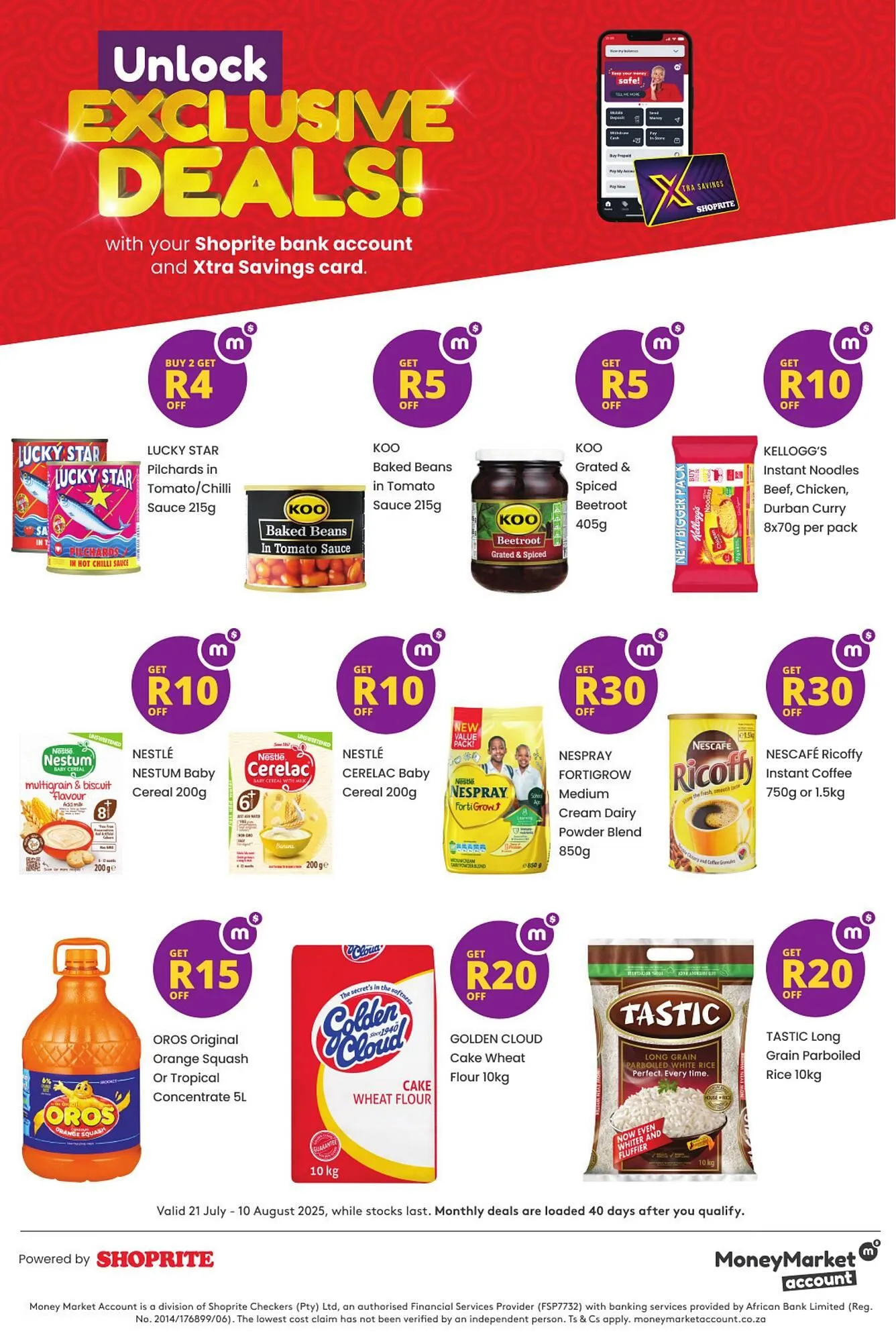 Shoprite catalogue from 21 July to 10 August 2025 - Catalogue Page 1