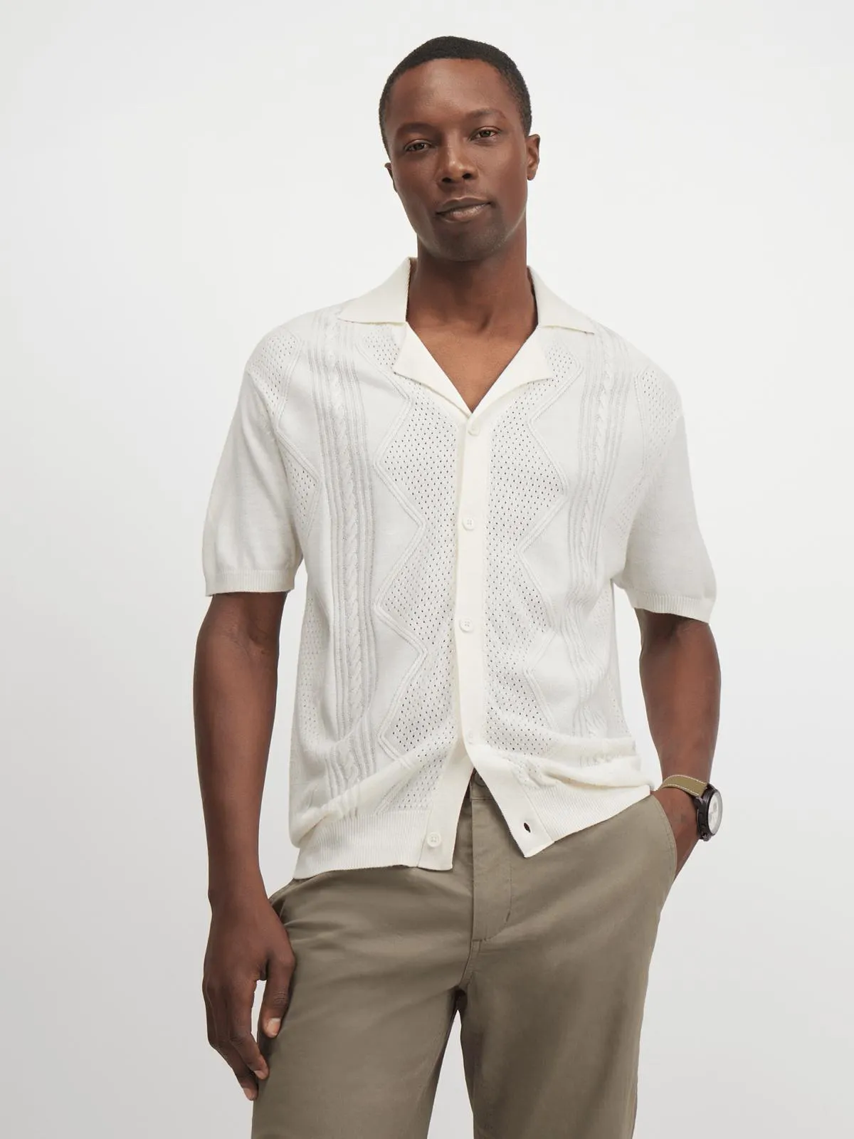 Jet Men's Ecru Shirt