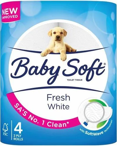 Baby Soft Fresh White 2Ply (4's)