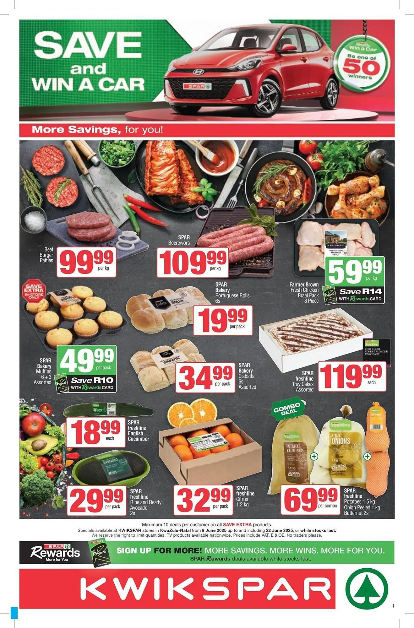 KwikSpar catalogue from 9 June to 22 June 2025 - Catalogue Page 1