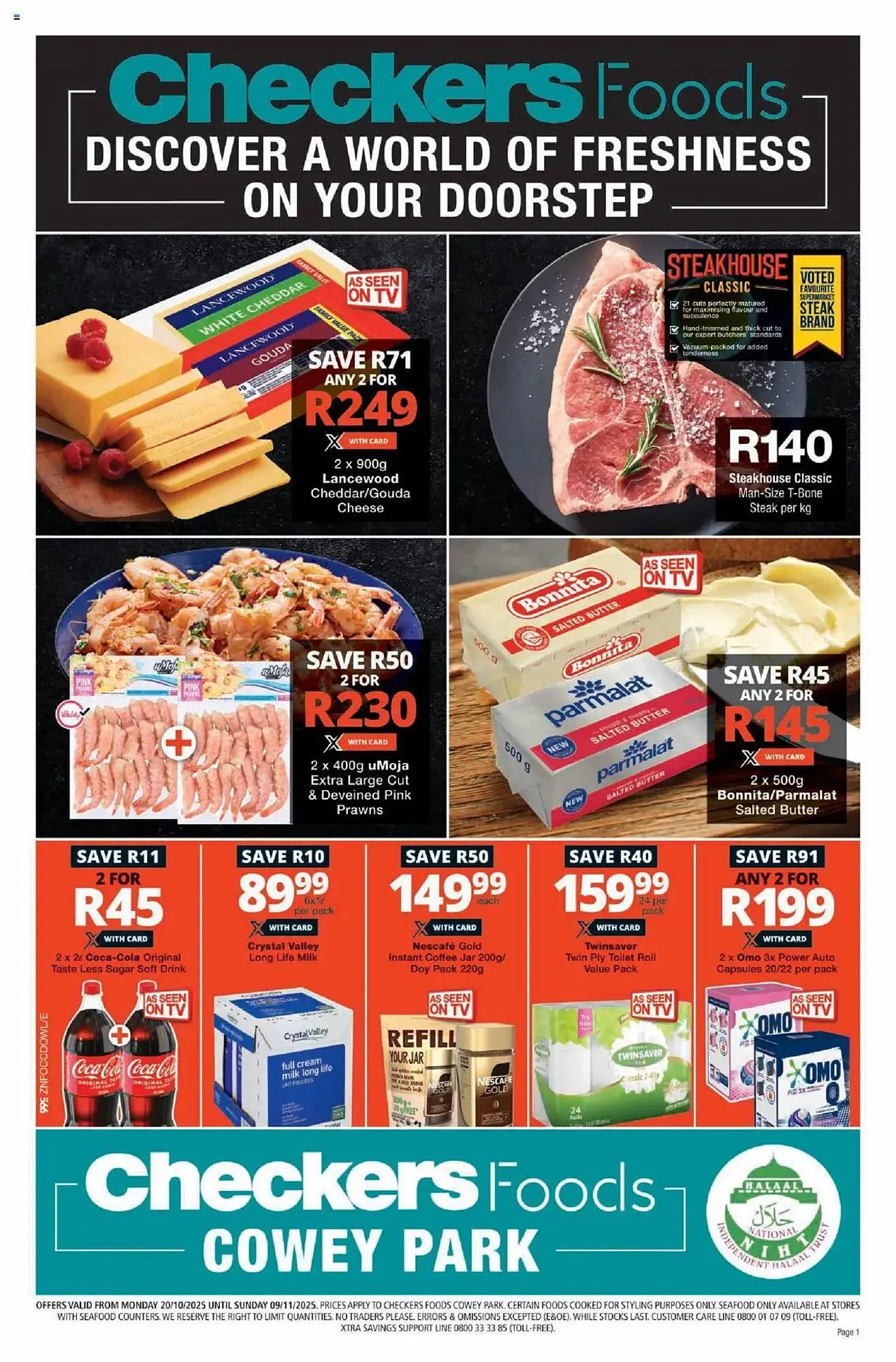 Checkers catalogue from 20 October to 9 November 2025 - Catalogue Page 1
