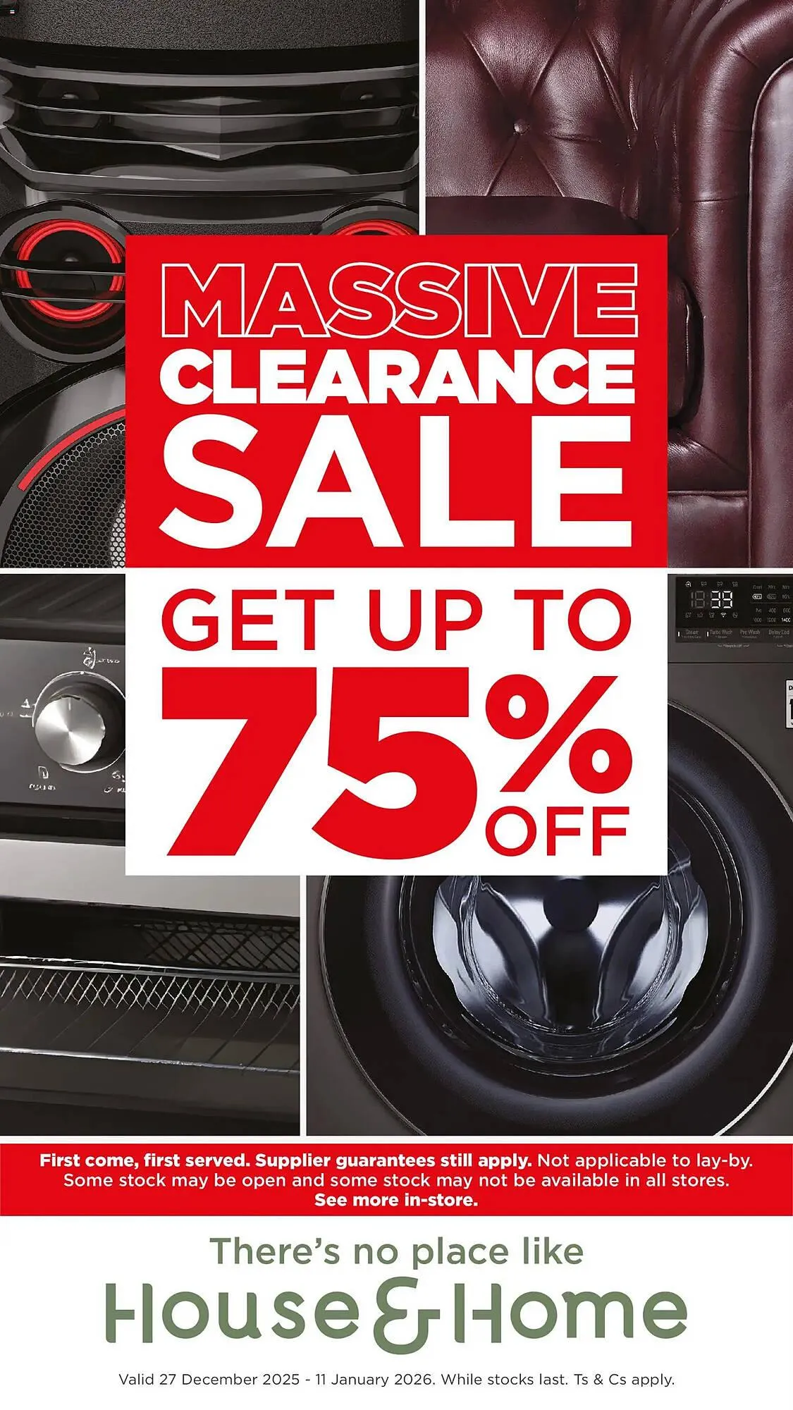 House & Home catalogue from 27 December to 11 January 2026 - Catalogue Page 1