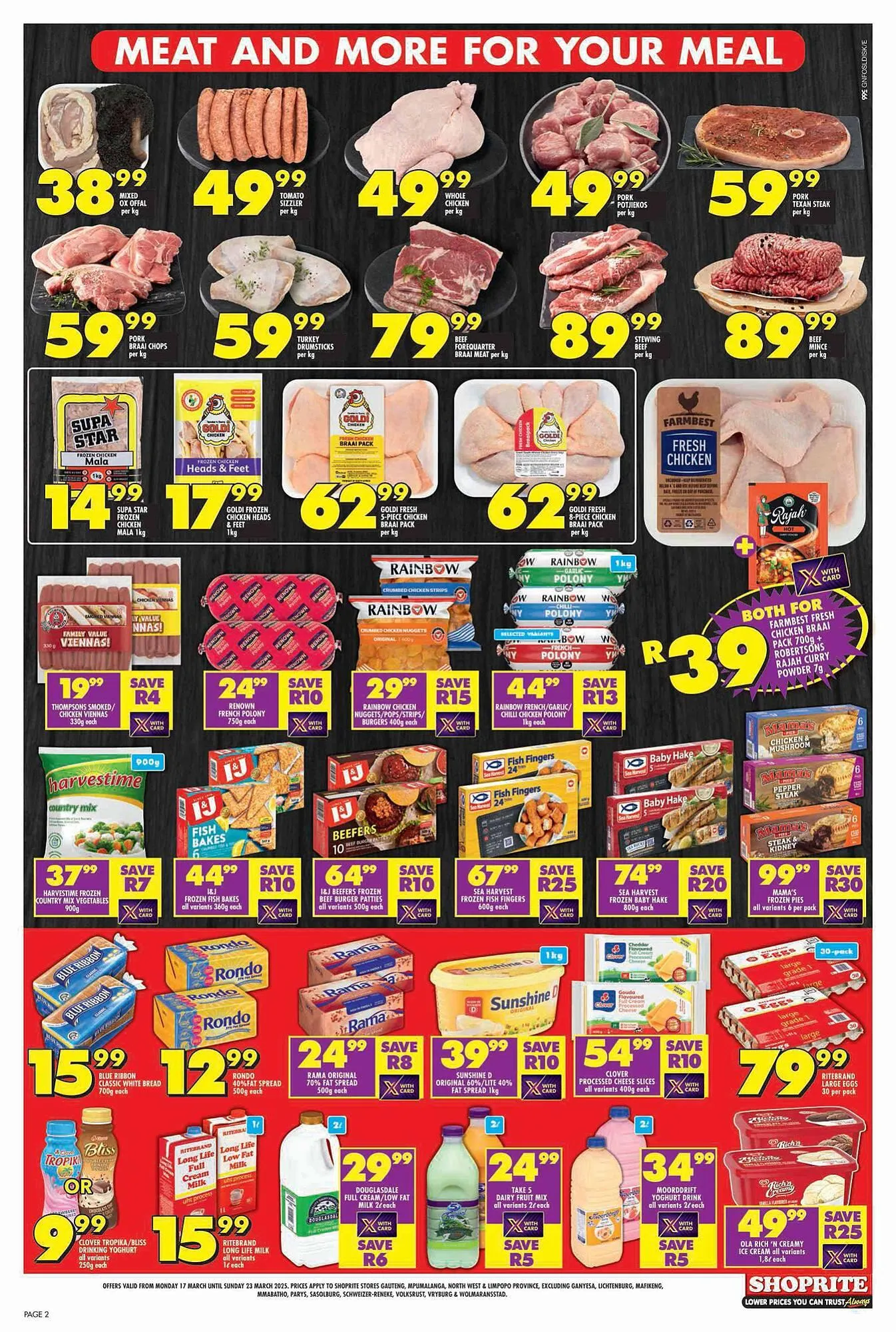 Shoprite catalogue from 17 March to 23 March 2025 - Catalogue Page 2