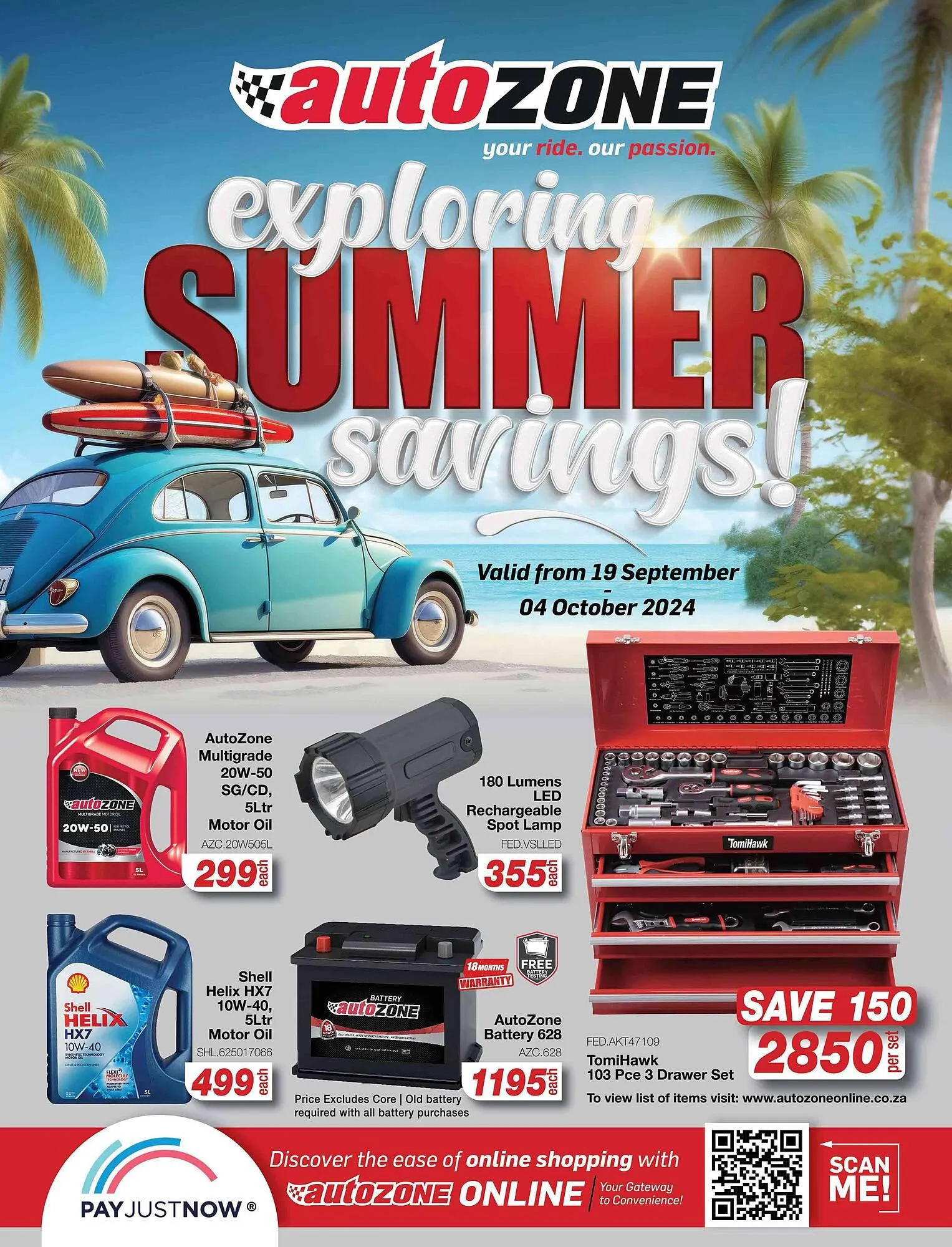AutoZone catalogue from 19 September to 4 October 2024 - Catalogue Page 1