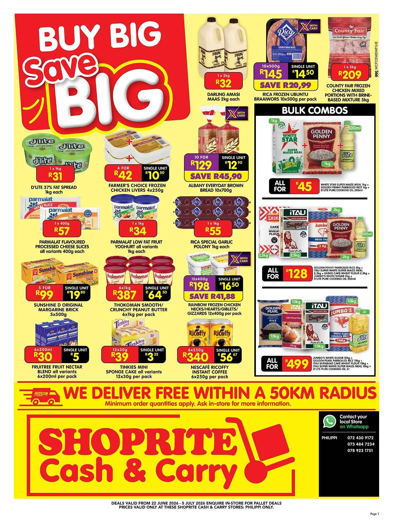 Shoprite catalogue from 22 June to 5 July 2026 - Catalogue Page 1