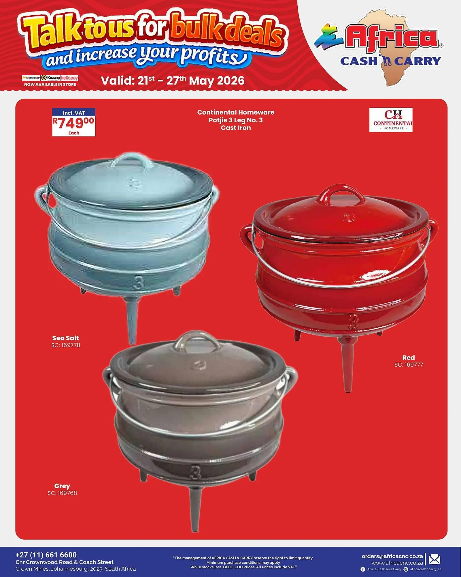 Africa Cash and Carry catalogue from 21 May to 27 May 2026 - Catalogue Page 40