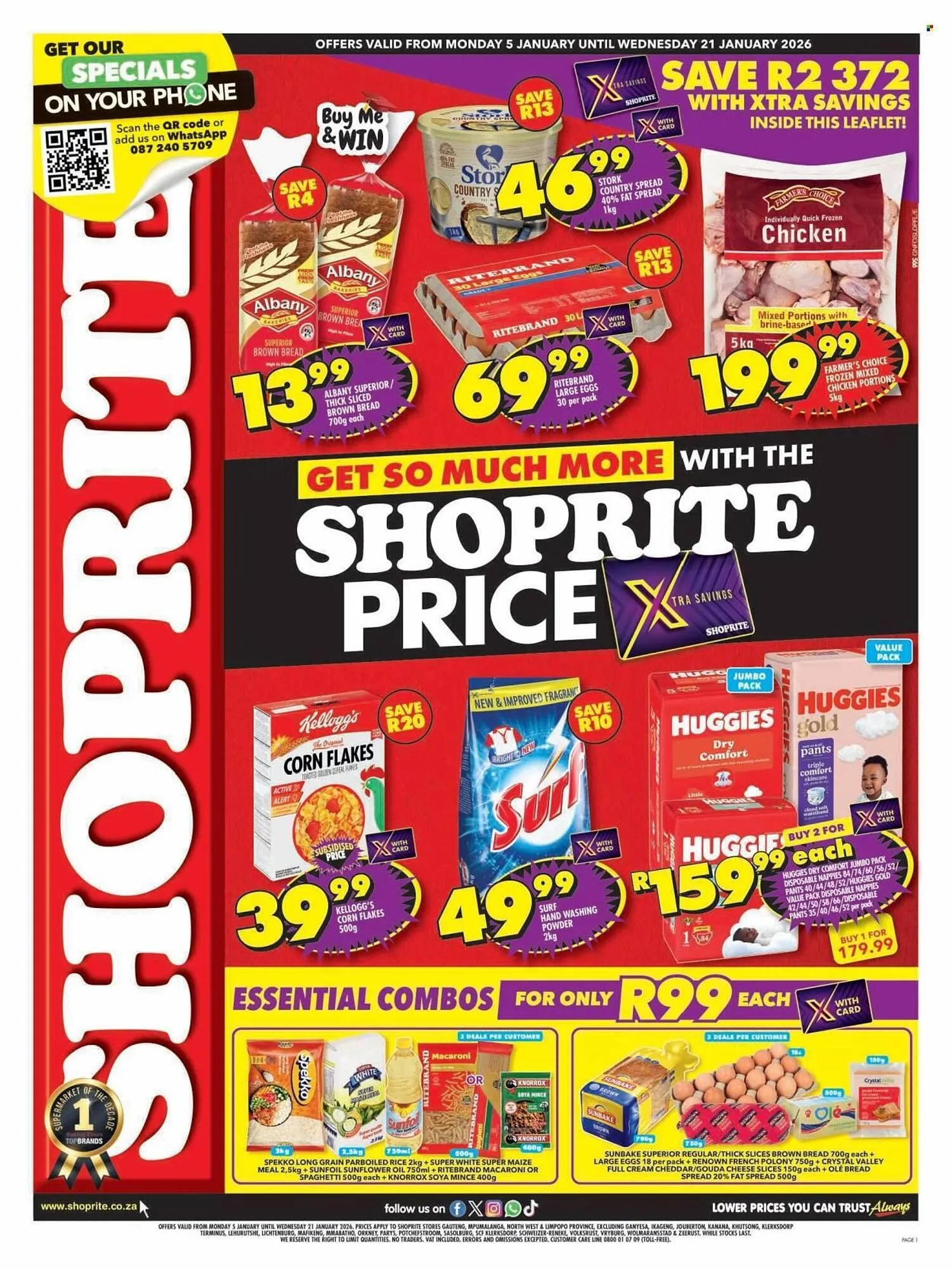 Shoprite catalogue from 5 January to 21 January 2026 - Catalogue Page 1