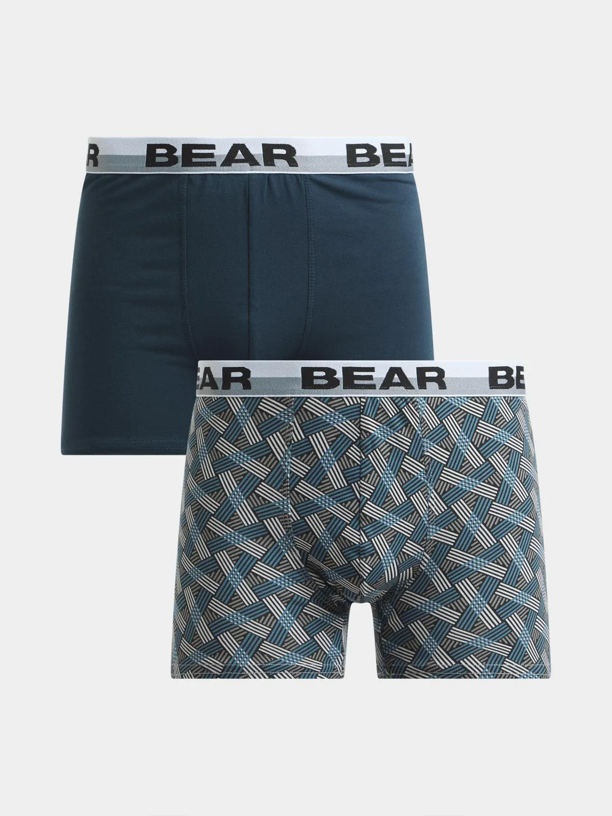 Jet Men's Navy/Geo Print 2 Pack Trunks