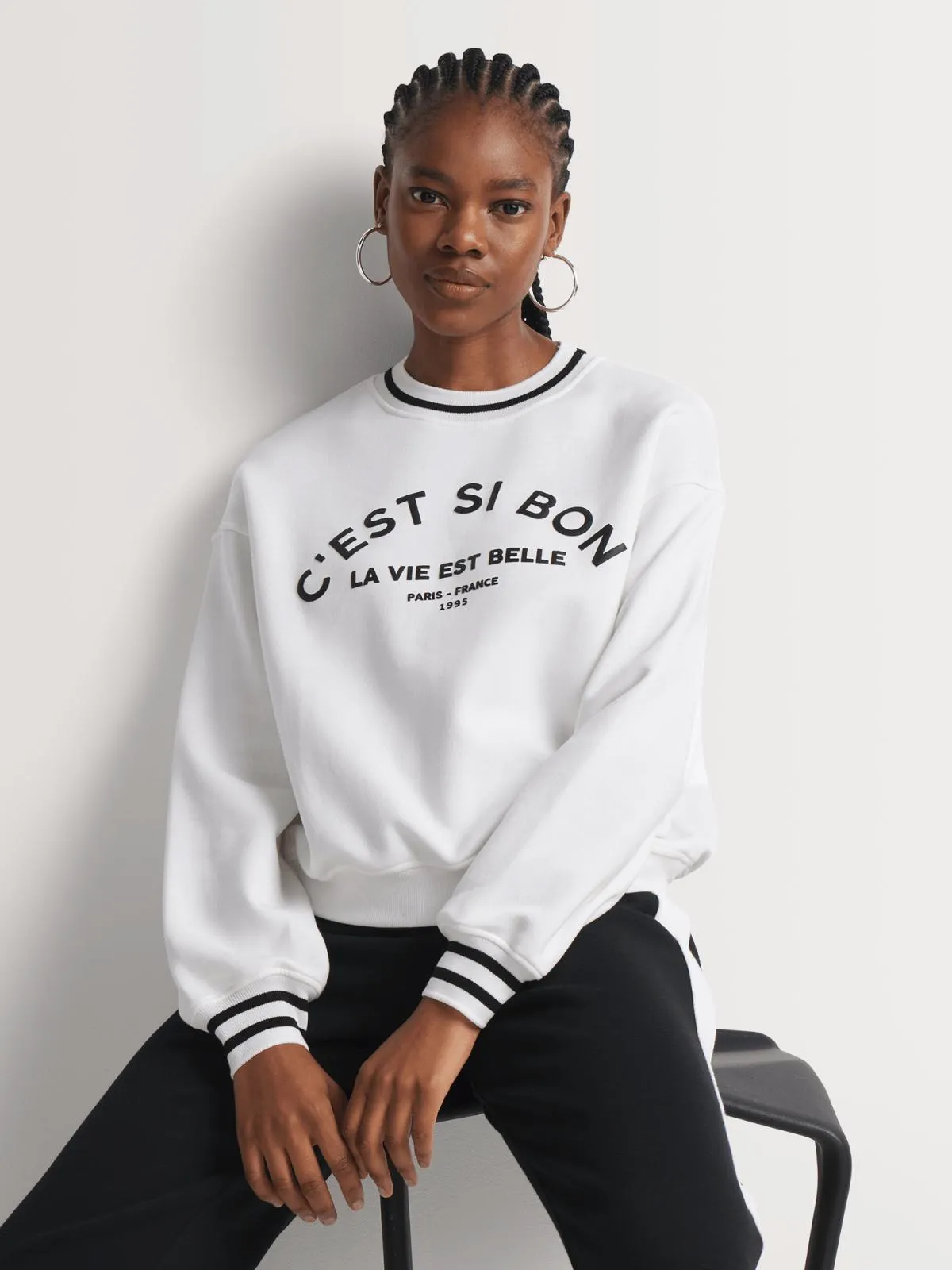 Slogan Sweat Top