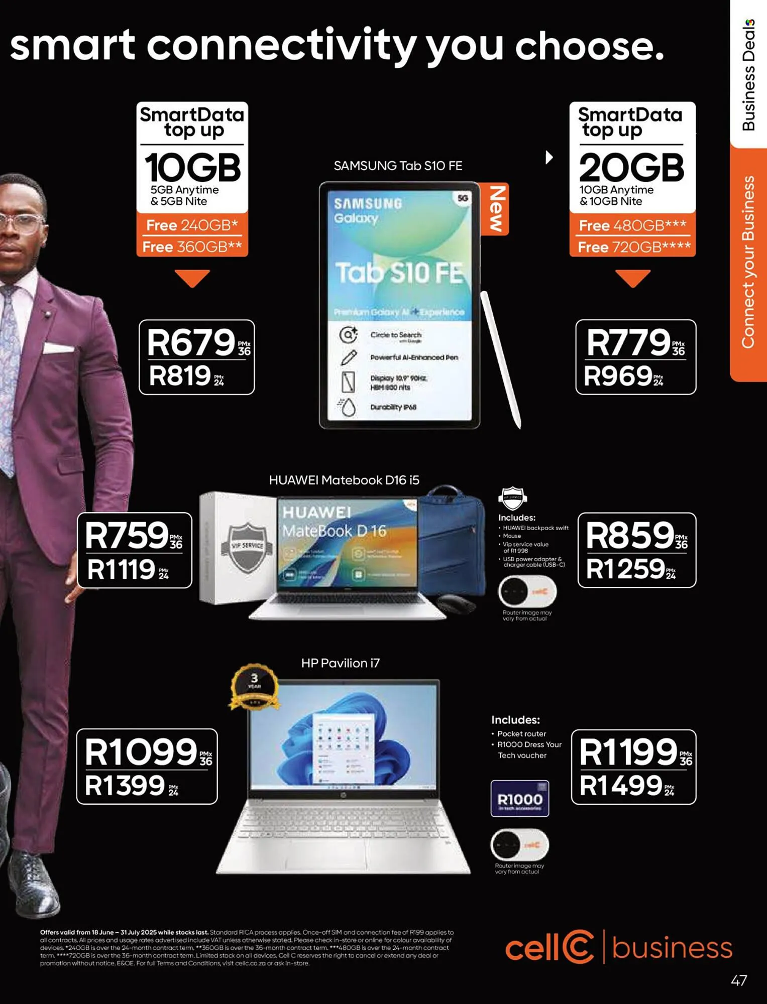 Cell C catalogue from 18 June to 31 July 2025 - Catalogue Page 47