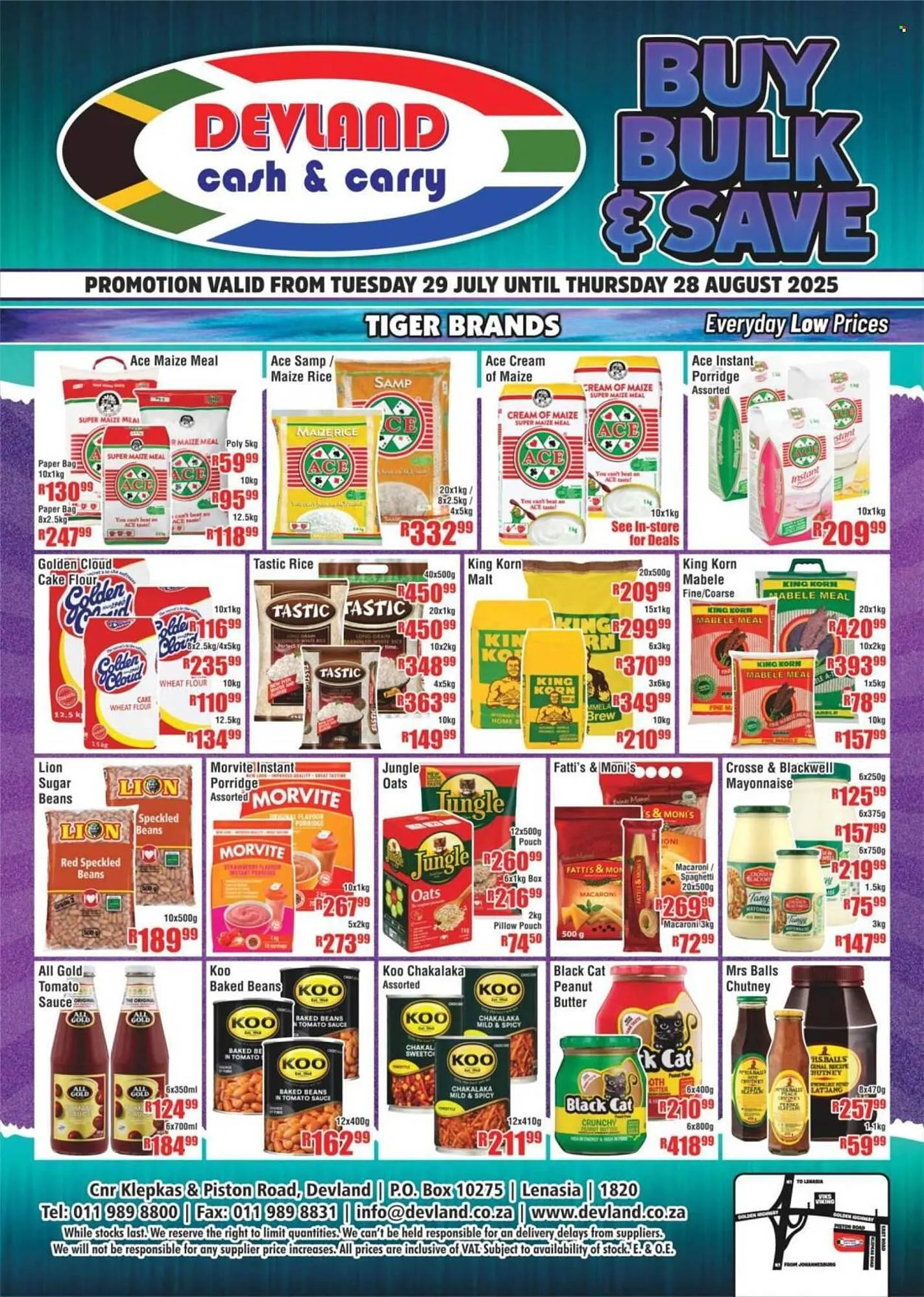 Devland Cash And Carry catalogue from 29 July to 28 August 2025 - Catalogue Page 1