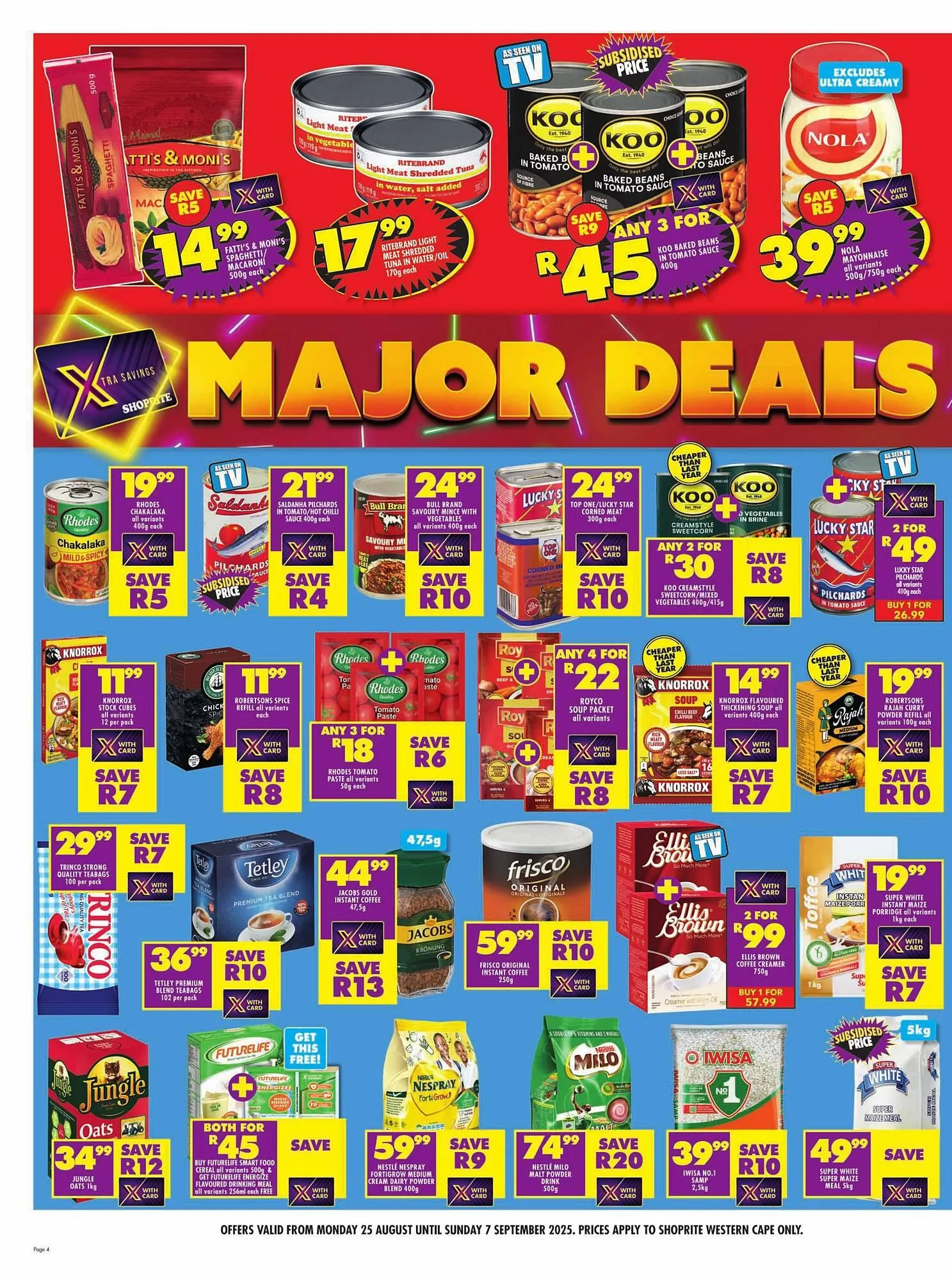 Shoprite catalogue from 25 August to 7 September 2025 - Catalogue Page 4