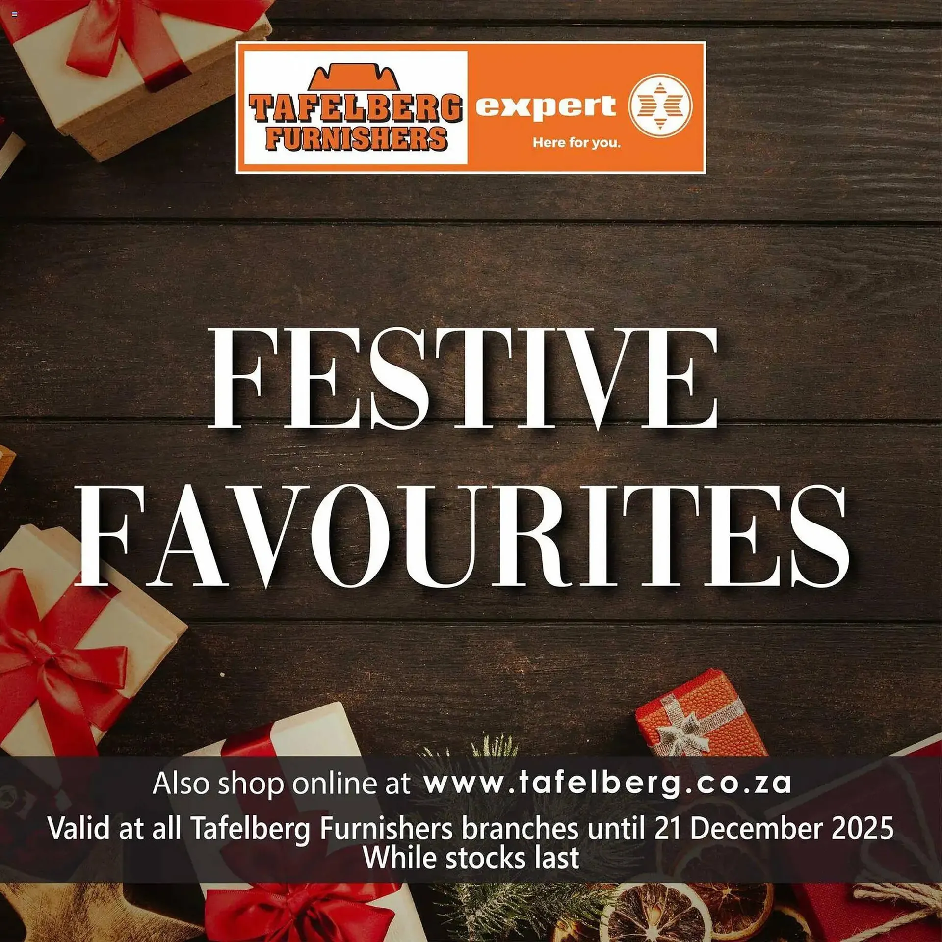 Tafelberg Furnishers catalogue from 11 December to 21 December 2025 - Catalogue Page 1