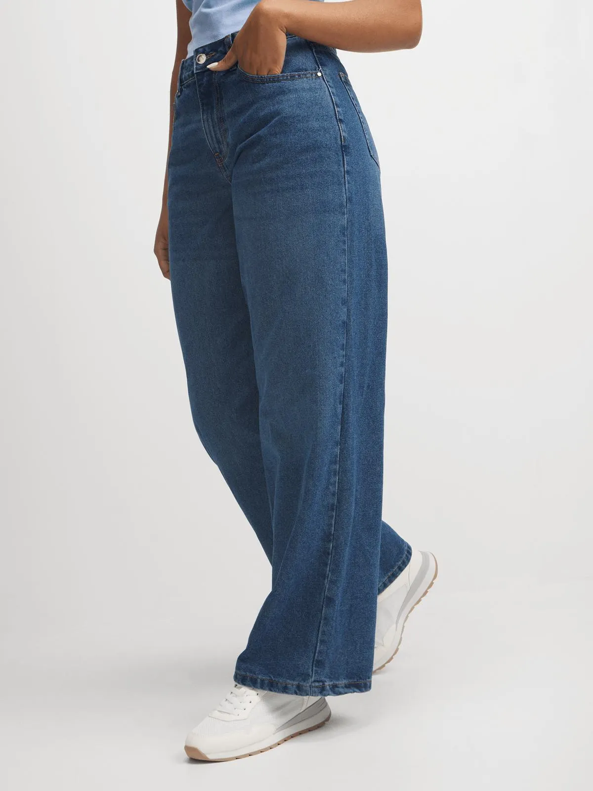 Jet Women's Light Blue Wide Leg Jeans