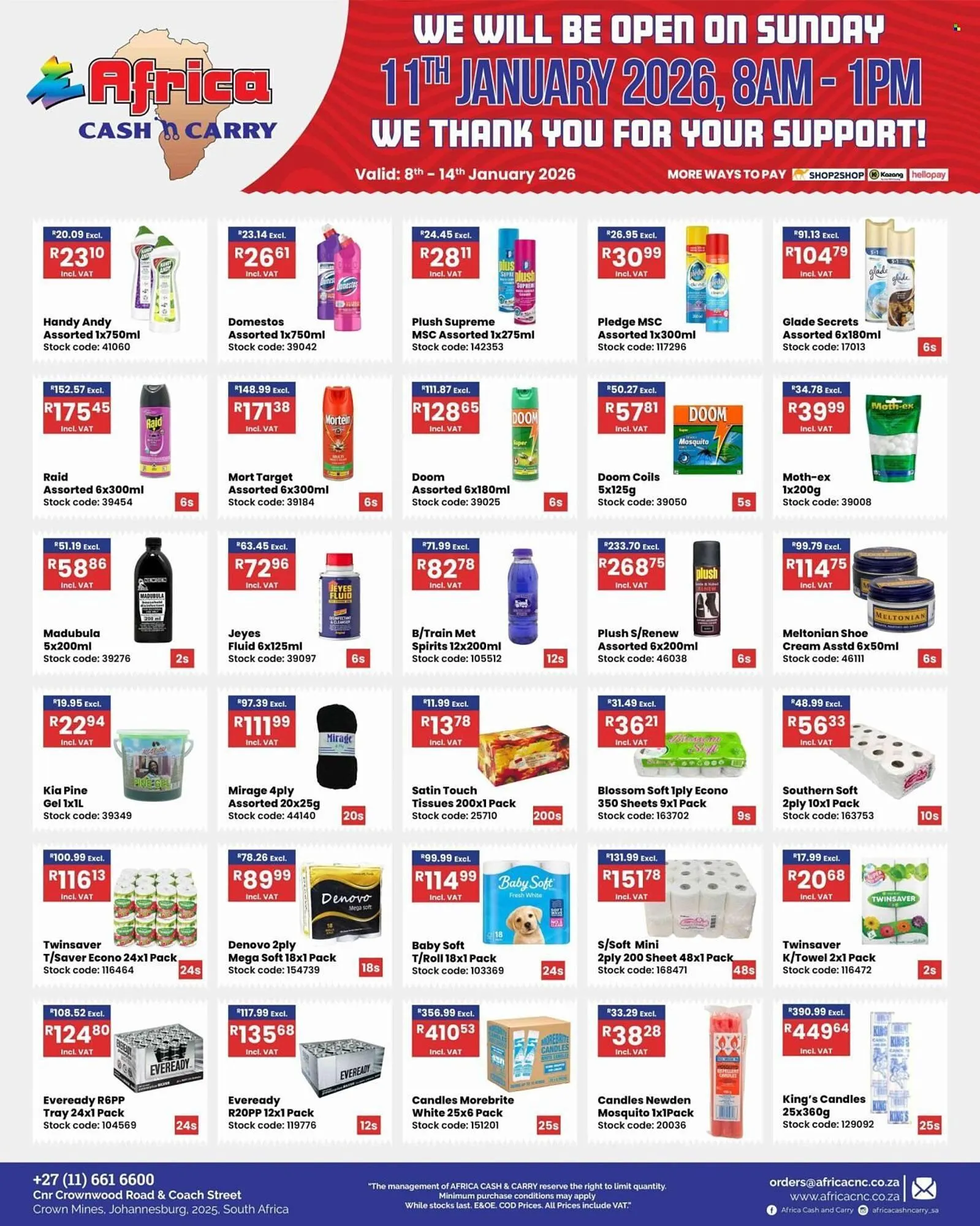 Africa Cash and Carry catalogue from 8 January to 11 January 2026 - Catalogue Page 12