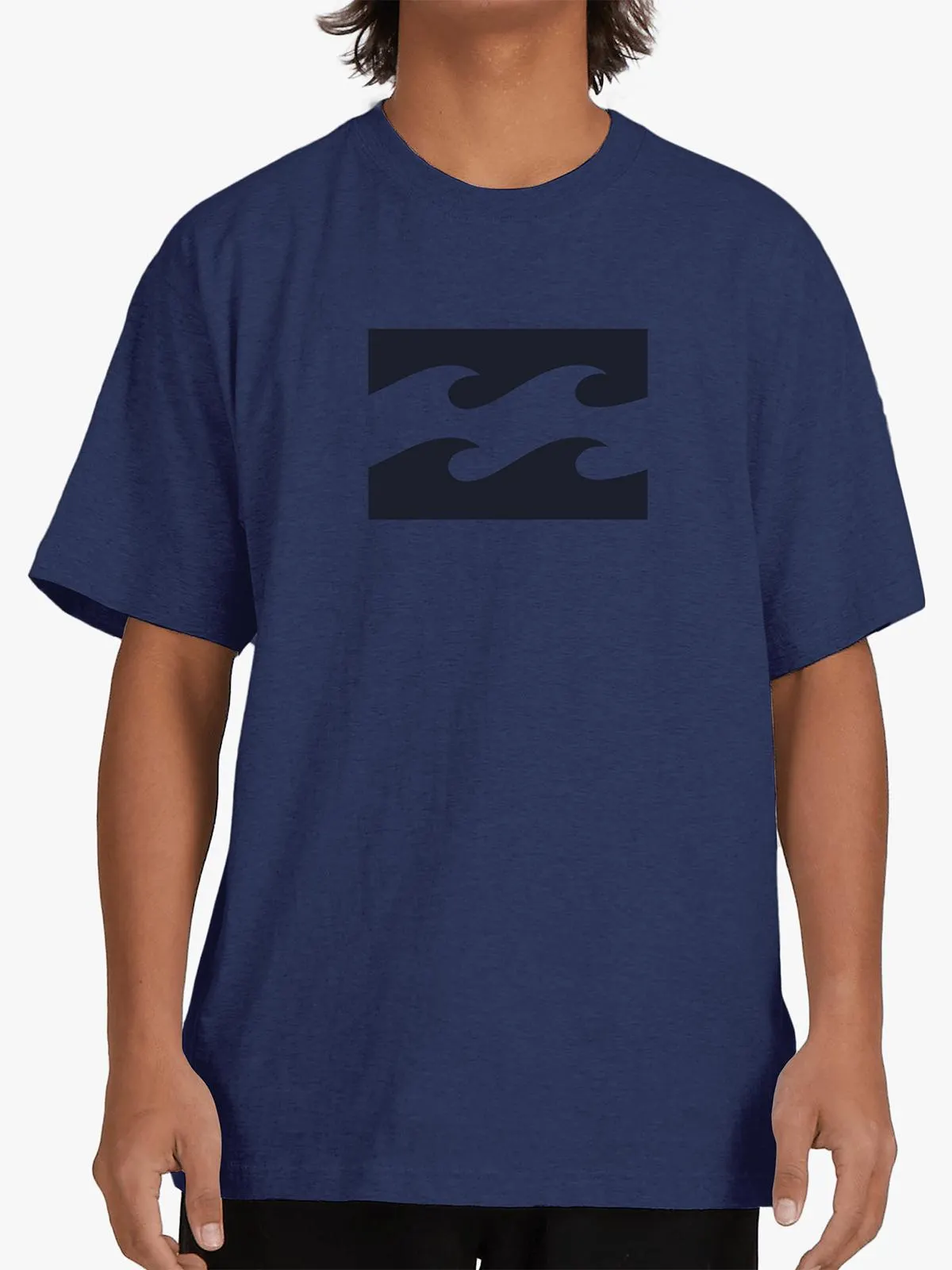 Men's Billabong Navy Team Wave Short Sleeve T-Shirt