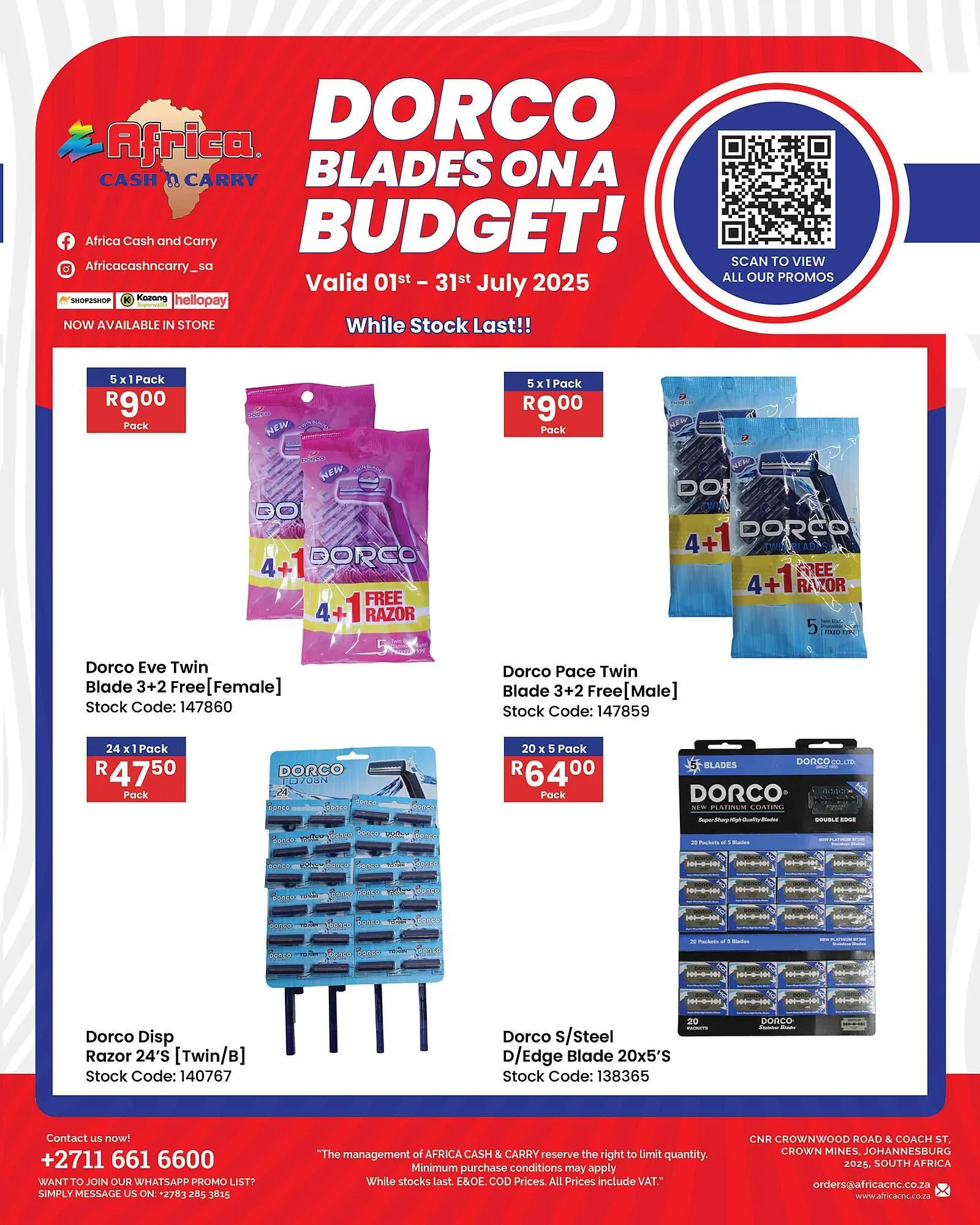Africa Cash and Carry catalogue from 1 July to 31 July 2025 - Catalogue Page 1