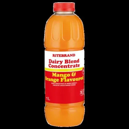 Ritebrand Mango & Orange Flavoured Dairy Blend Concentrate 1L