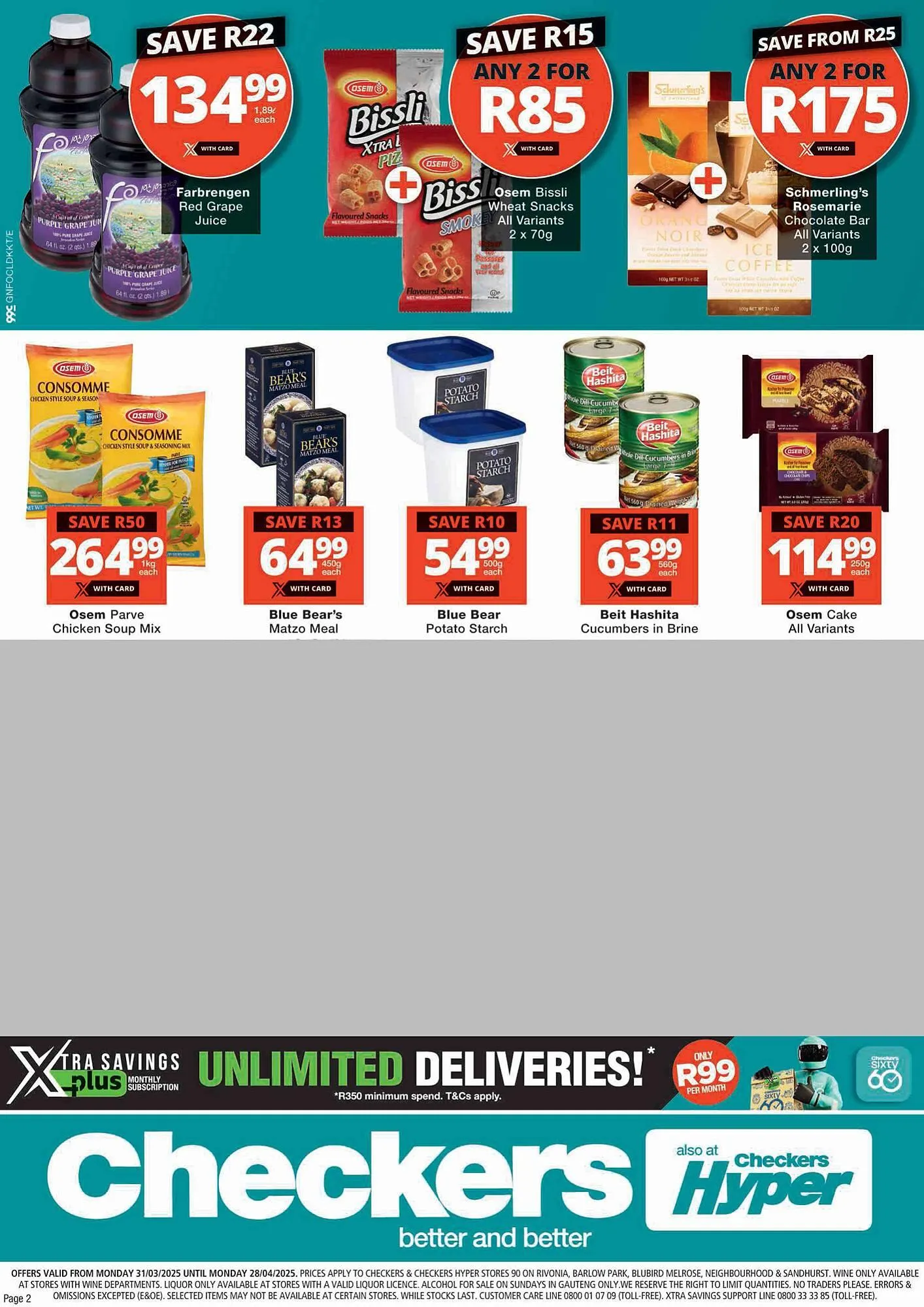 Checkers catalogue from 31 March to 28 April 2025 - Catalogue Page 2