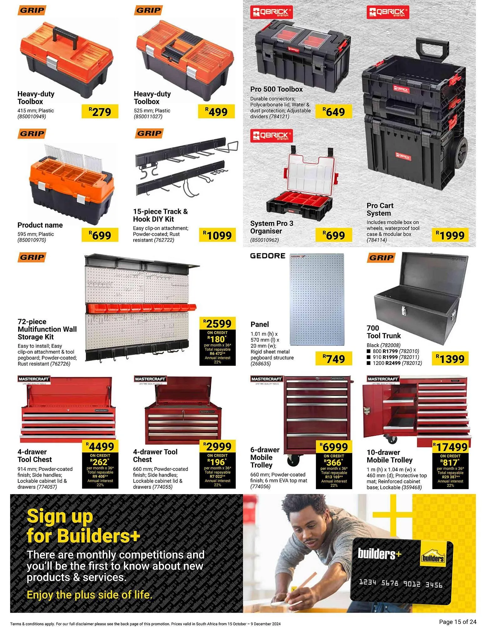 Builders Warehouse catalogue from 15 October to 9 December 2024 - Catalogue Page 15