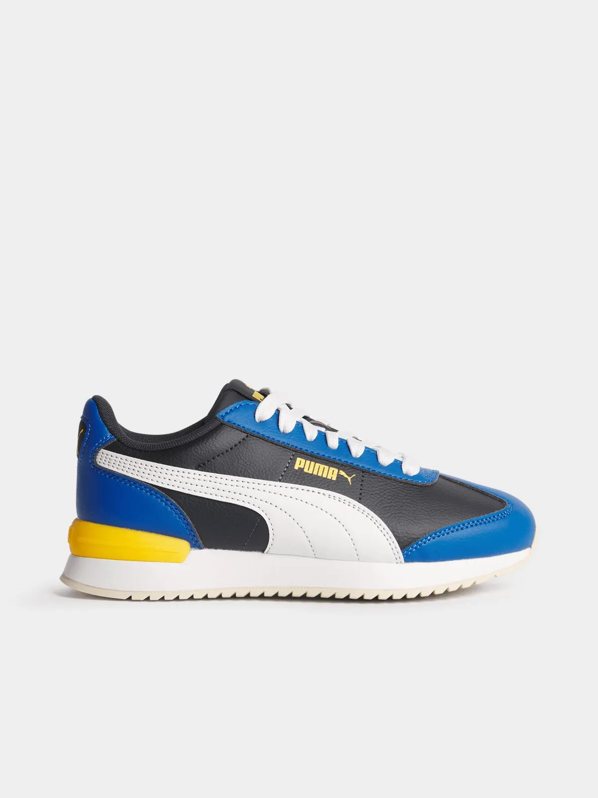 Puma Junior R78 Wind Navy/Yellow Sneaker