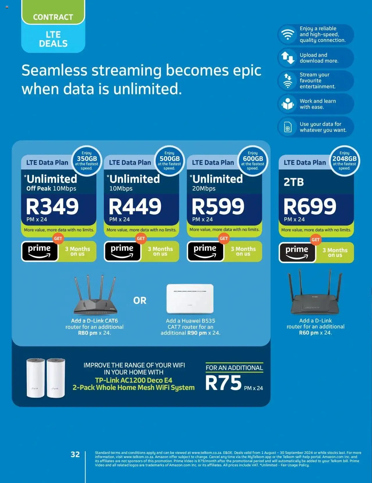 Telkom Deals from 1 August to 30 September 2024 - Catalogue Page 32
