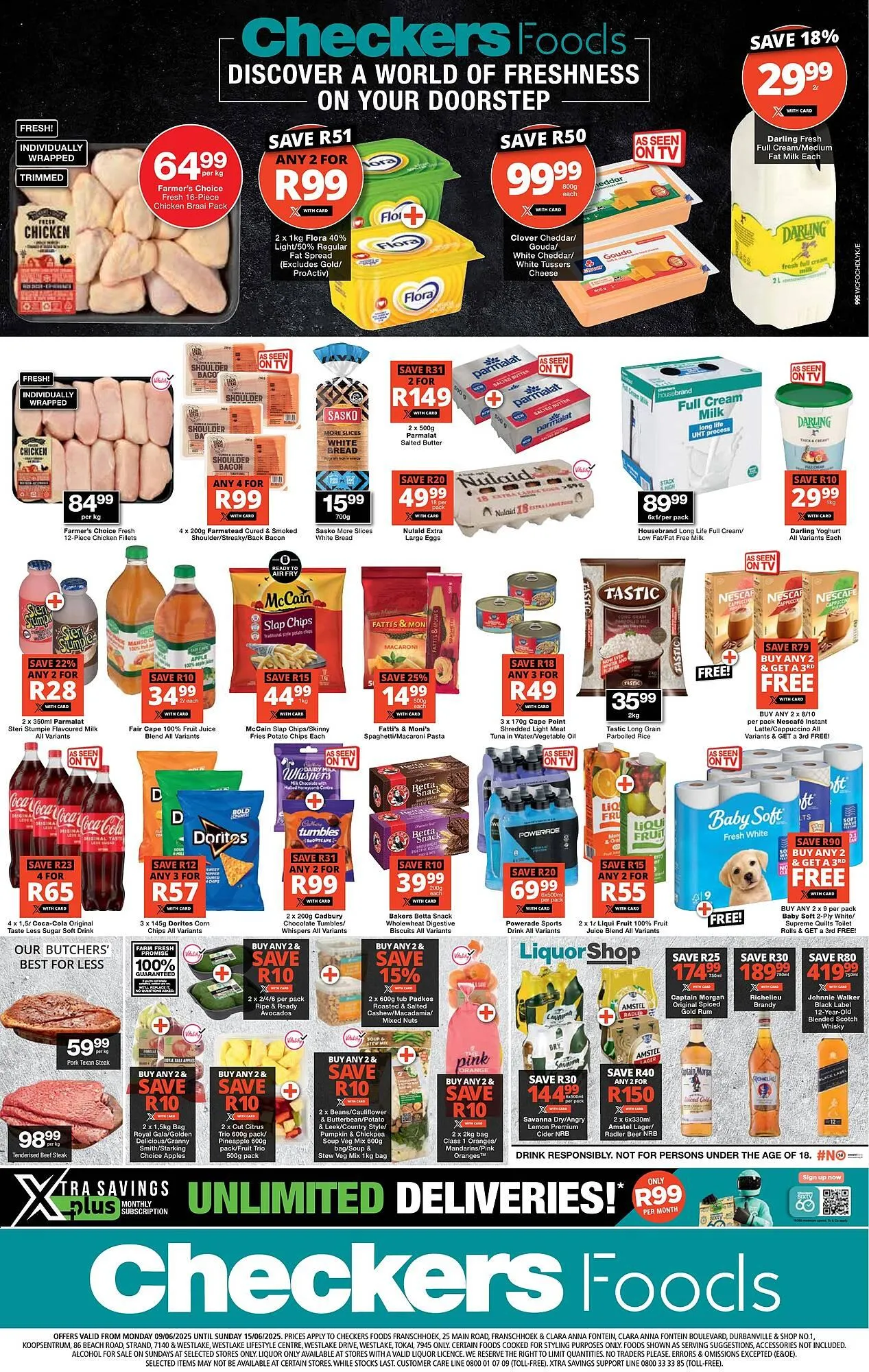 Checkers catalogue from 9 June to 15 June 2025 - Catalogue Page 1