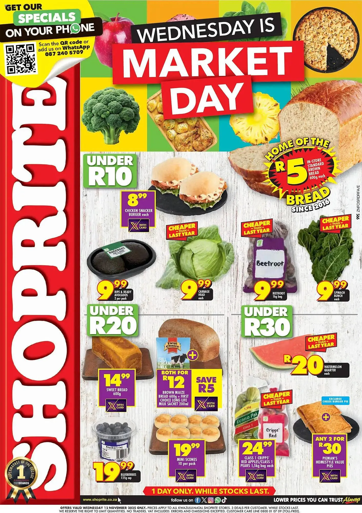 Shoprite catalogue from 11 November to 12 November 2025 - Catalogue Page 1