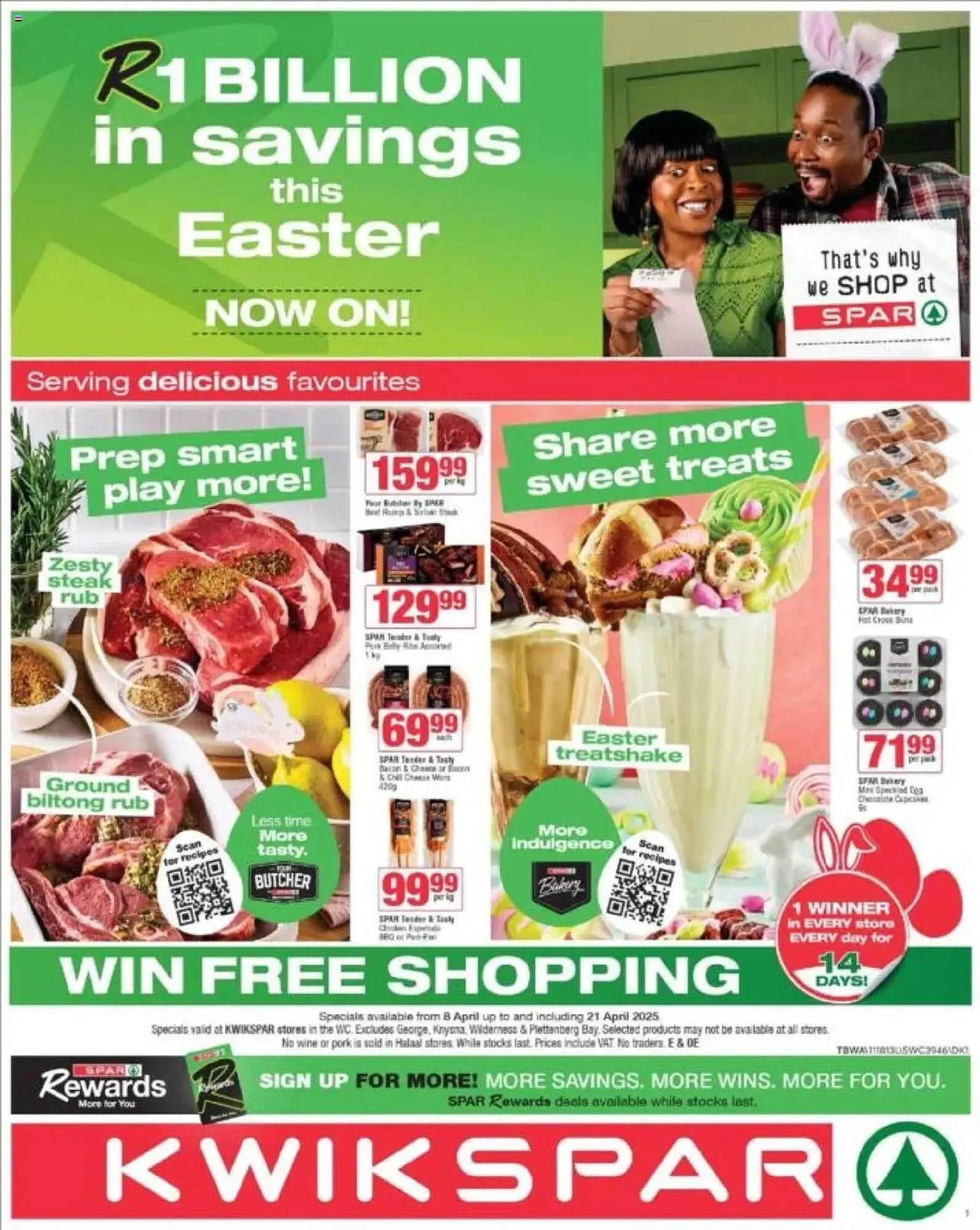 KwikSpar catalogue from 8 April to 21 April 2025 - Catalogue Page 1