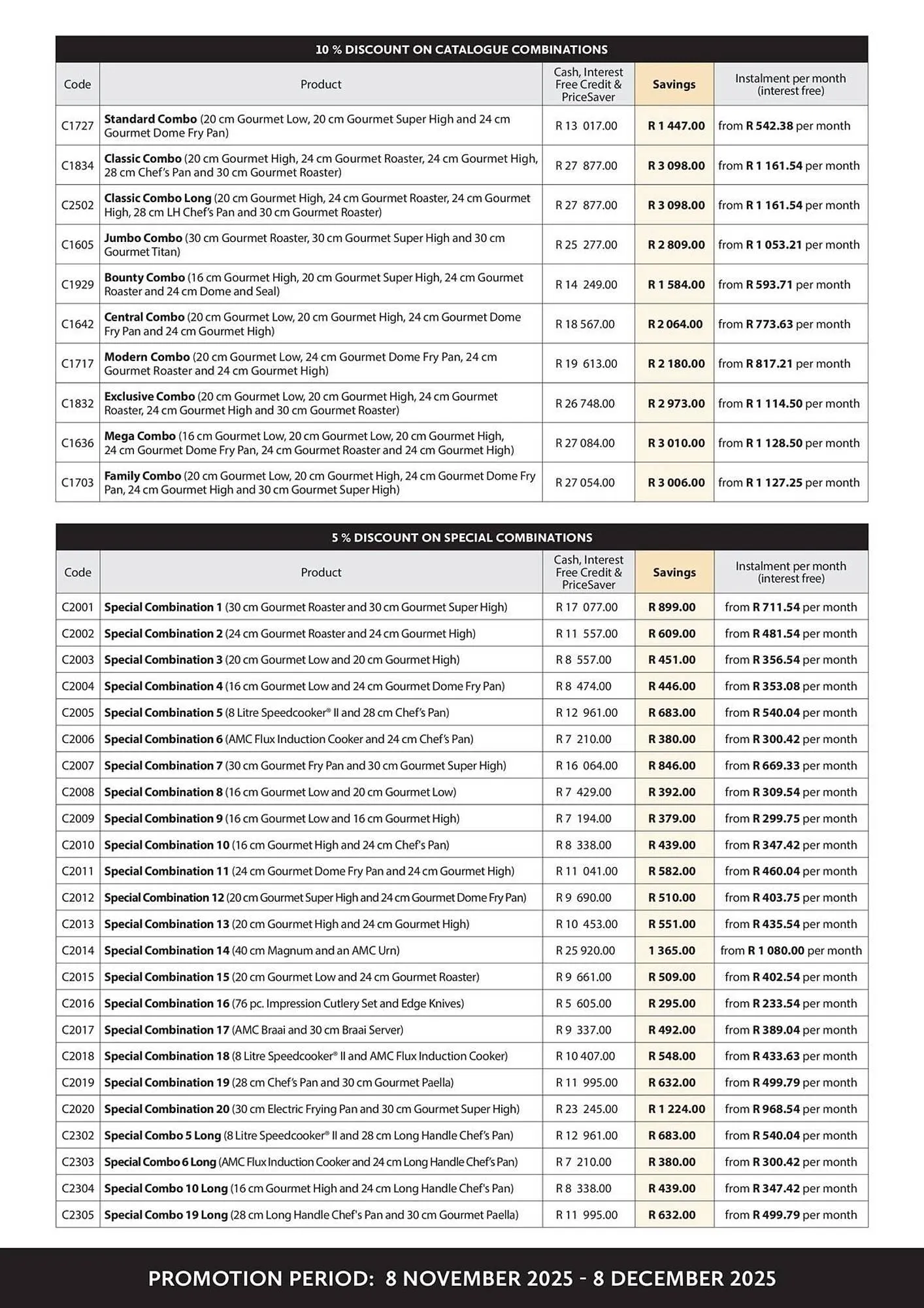 AMC Cookware catalogue from 8 November to 8 December 2025 - Catalogue Page 8
