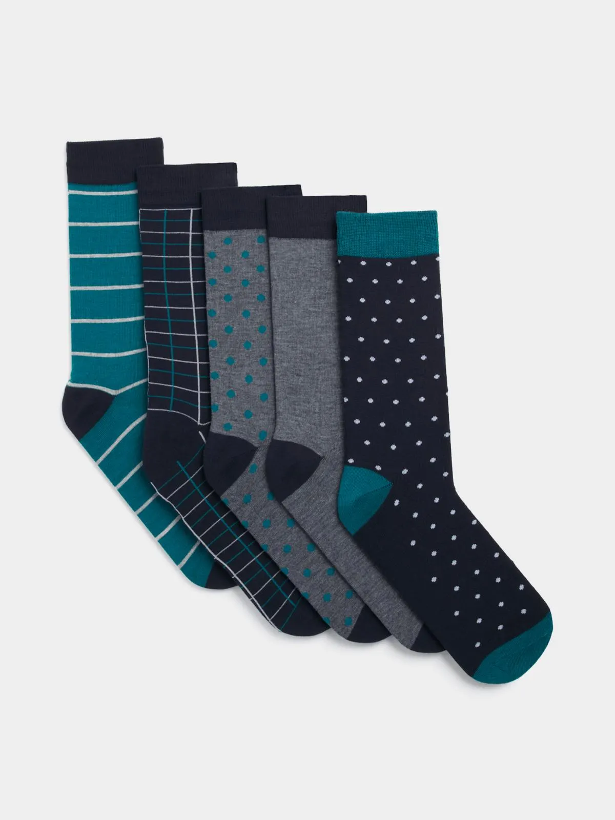 Jet Men's Multicolour 3 Pack Socks