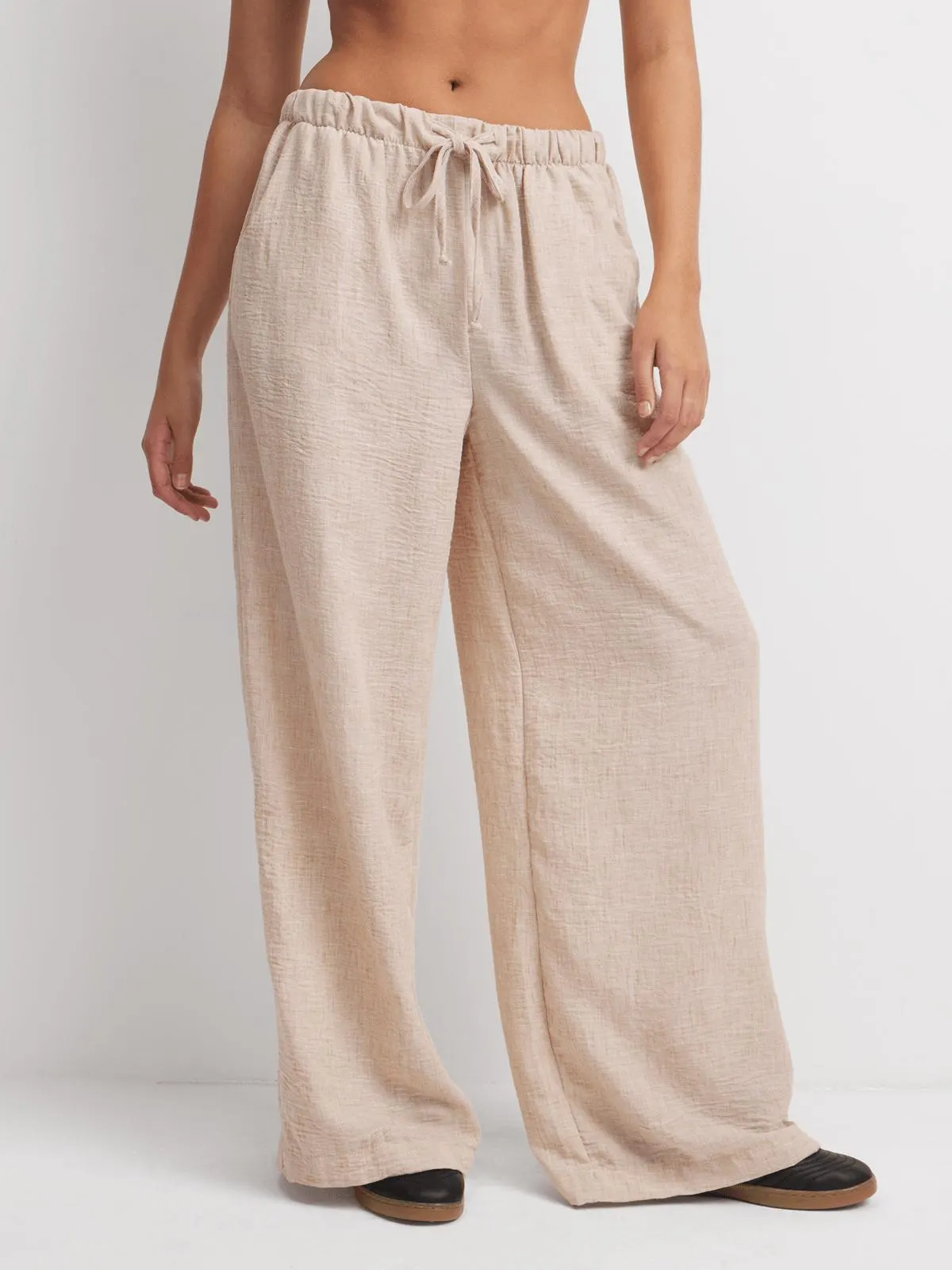 Women's Brown Wide Leg Pants