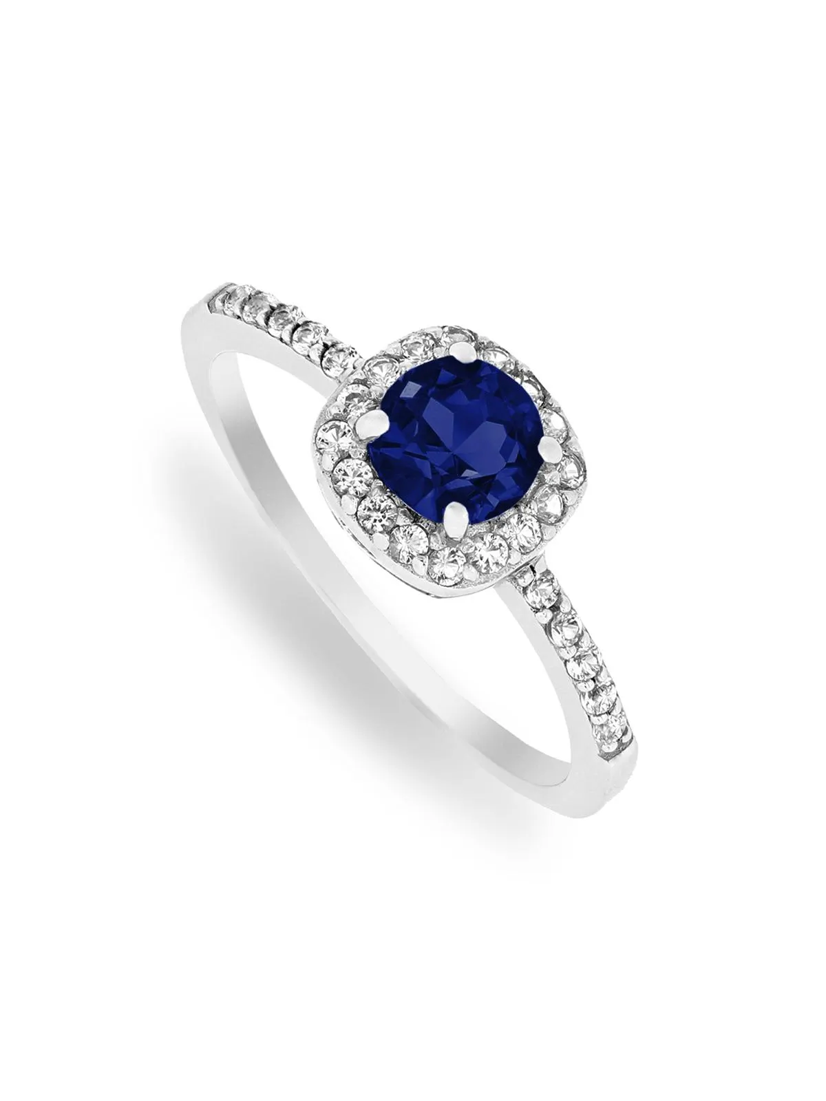 Sterling Silver Cubic Zirconia Women's September Birthstone Ring