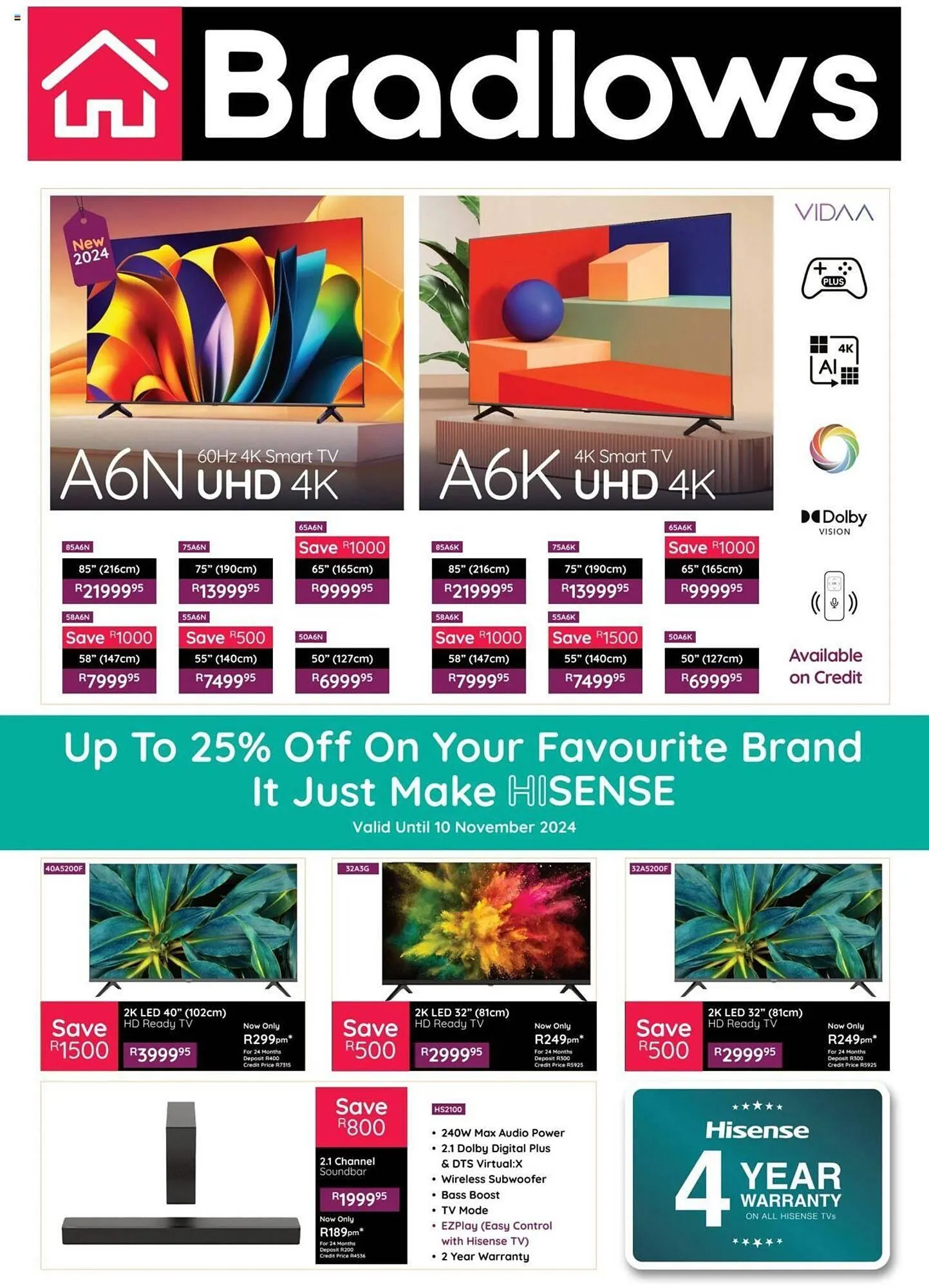 Bradlows catalogue from 3 October to 10 November 2024 - Catalogue Page 1